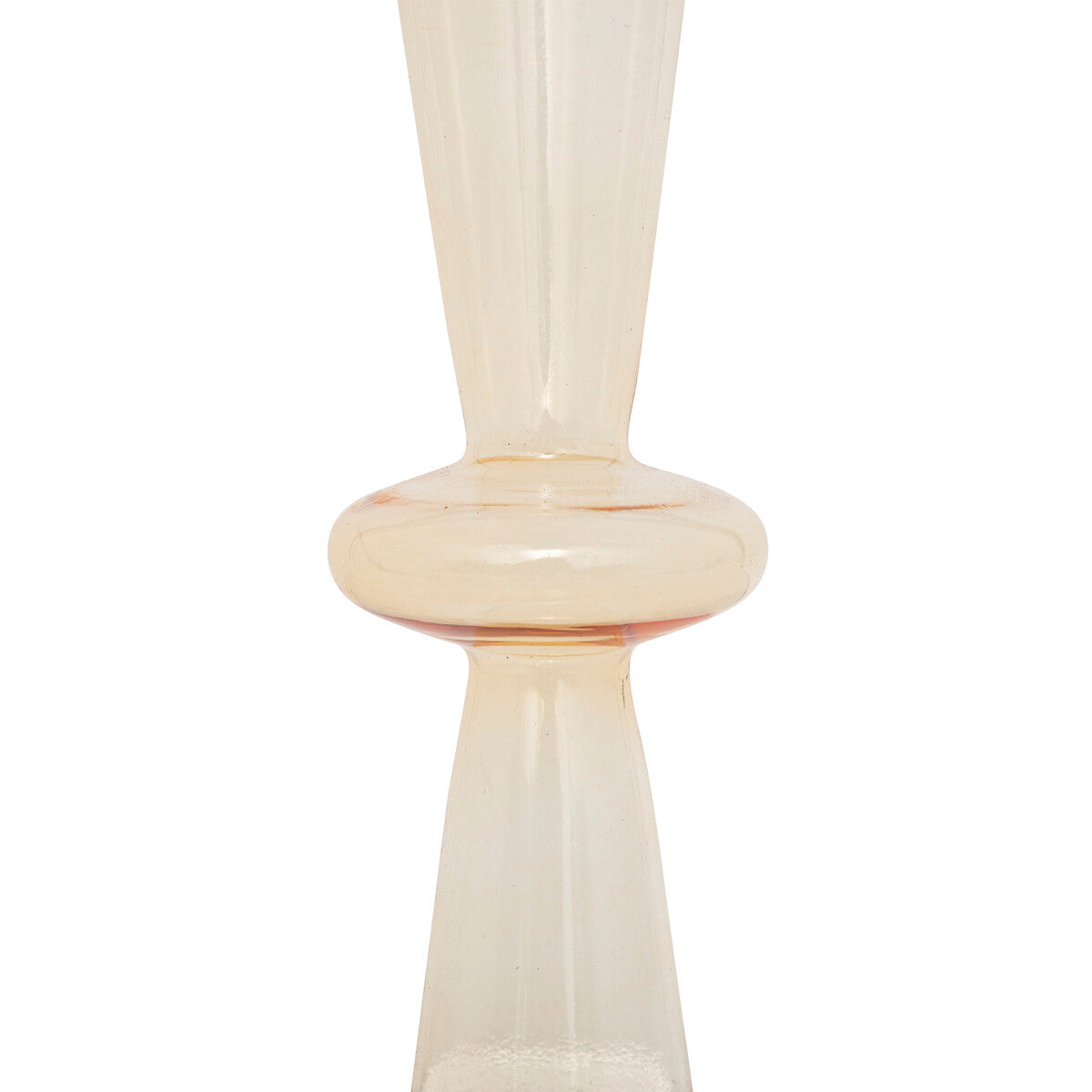 Bougeoir Atmosphera en verre Ø9xH30cm - Orange