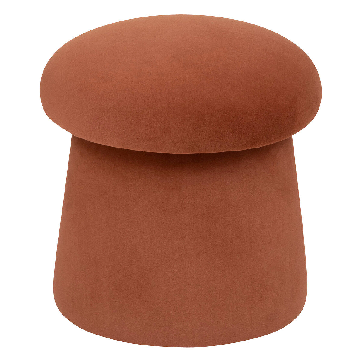 Atmosphera Poef Noa velvet Ø37xH40cm - Amber