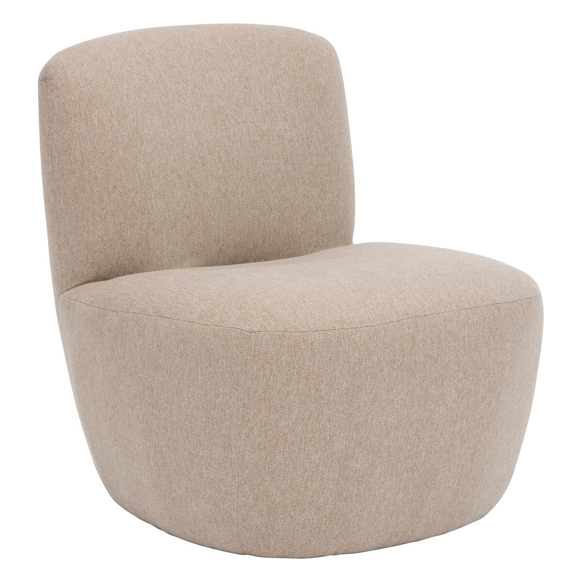 BEAU Amalia stoffen fauteuil - L65xD71xH68cm - Beige