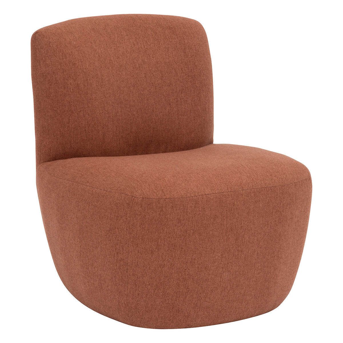 BEAU Amalia stoffen fauteuil - L65xD71xH68cm - Terracotta