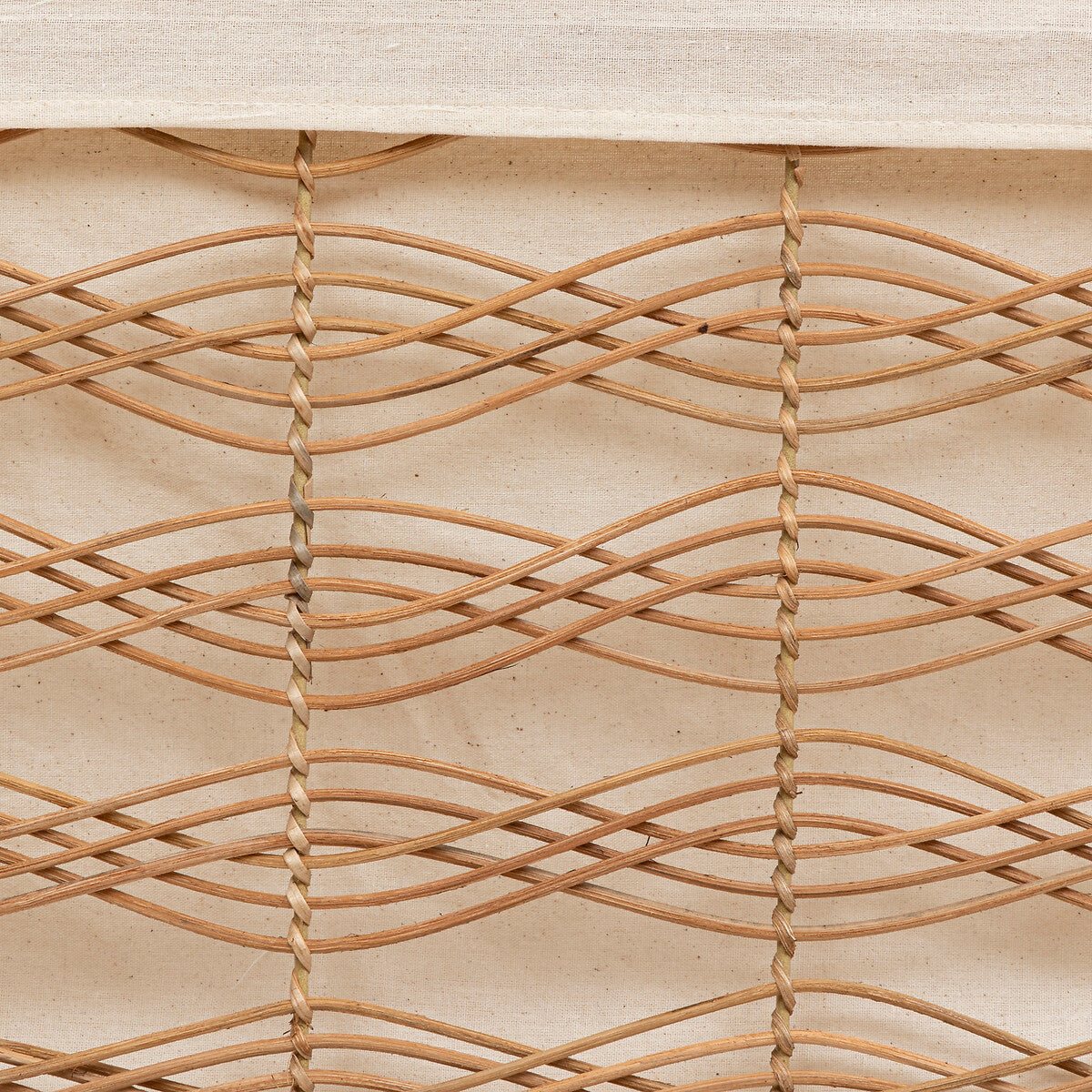 Atmosphera Rosy Stro manden set van 3 stuks - 59x37x40cm - Rotan