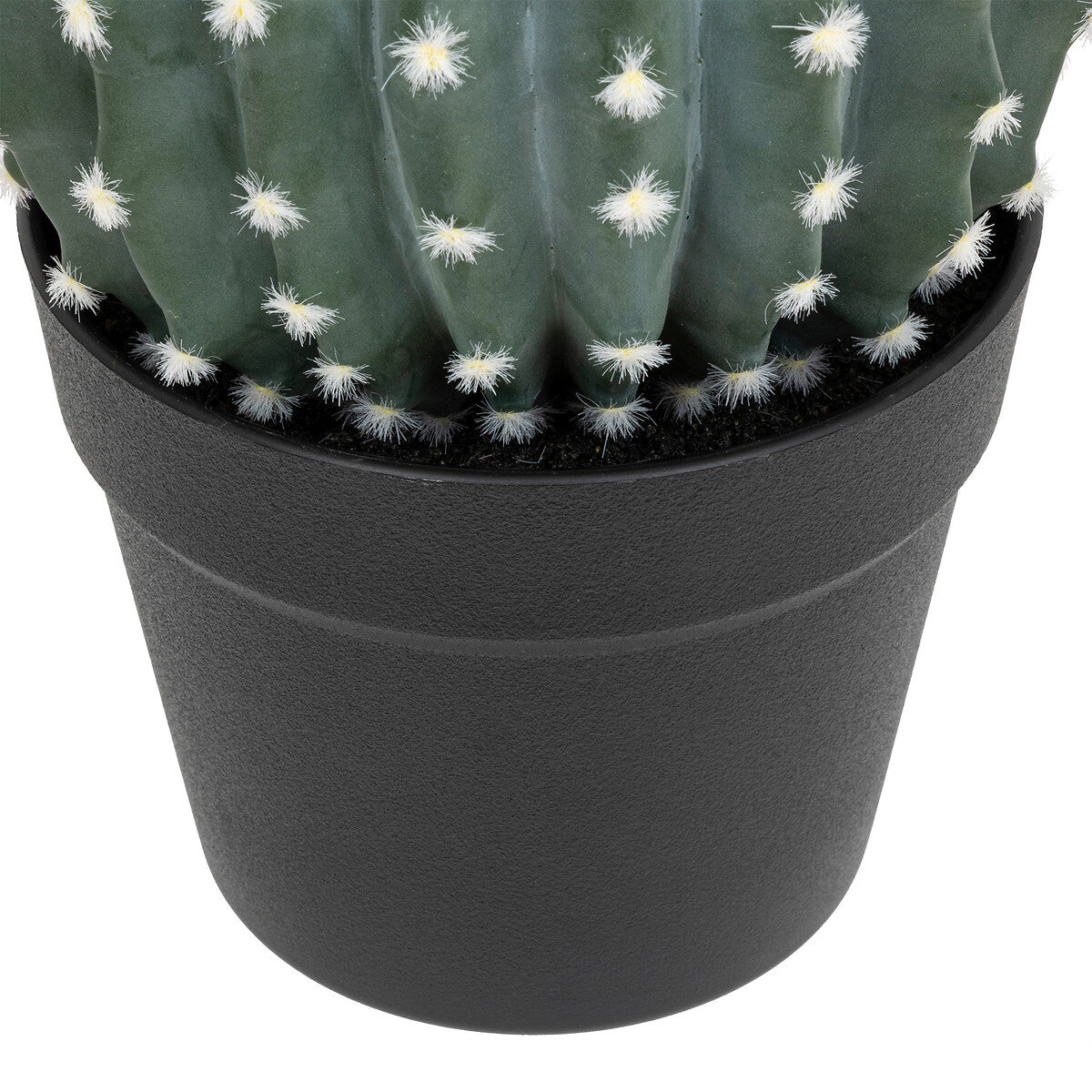 Atmosphera Plante artificielle - Cactus avec pot - Ø18cm - Vert