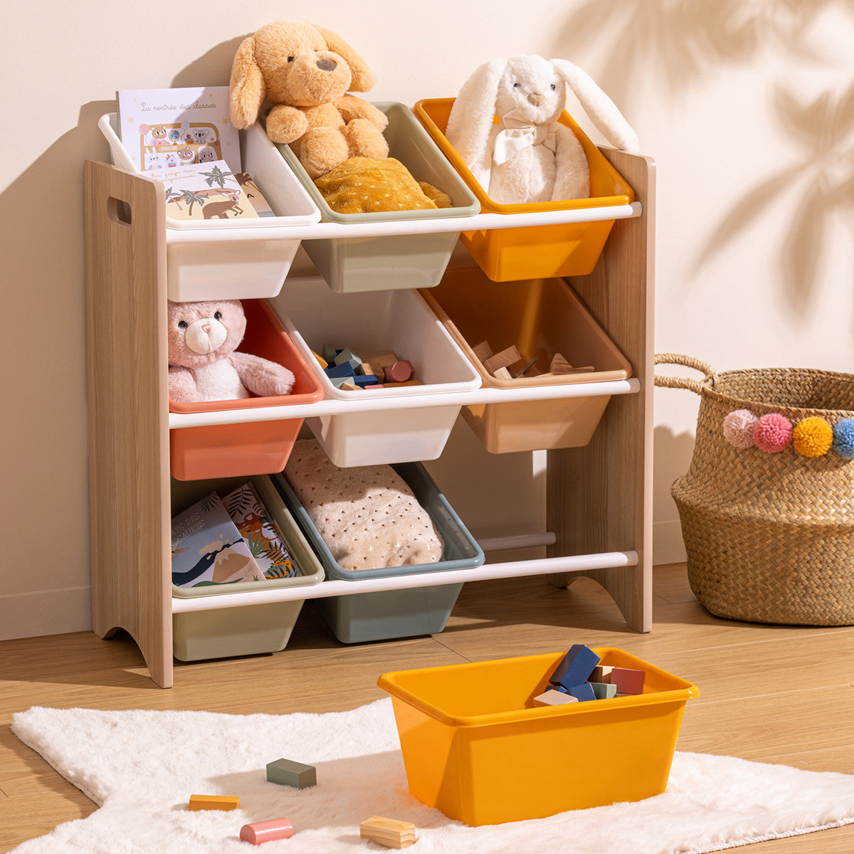Atmosphera Kids Opbergmeubel met 9 bakken - 60x30x66cm