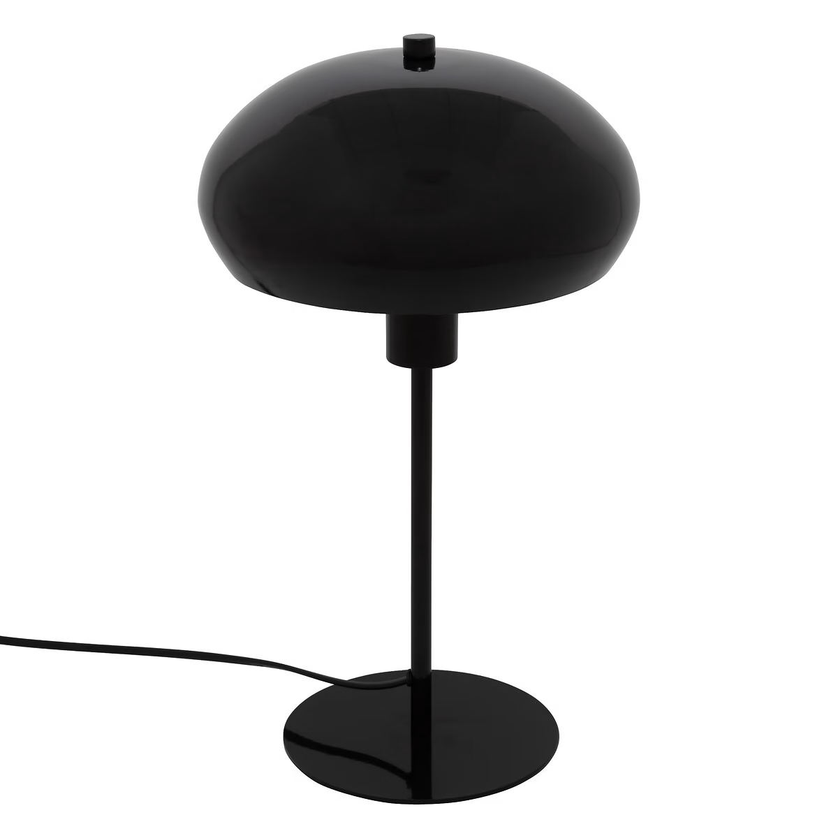 Atmosphera Savio Paddenstoel Tafellamp - Ø22xH38cm - Zwart