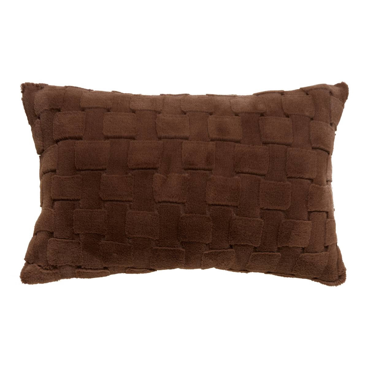 Atmosphera Nalia Jacquard Sierkussen - 50x80cm - Bruin