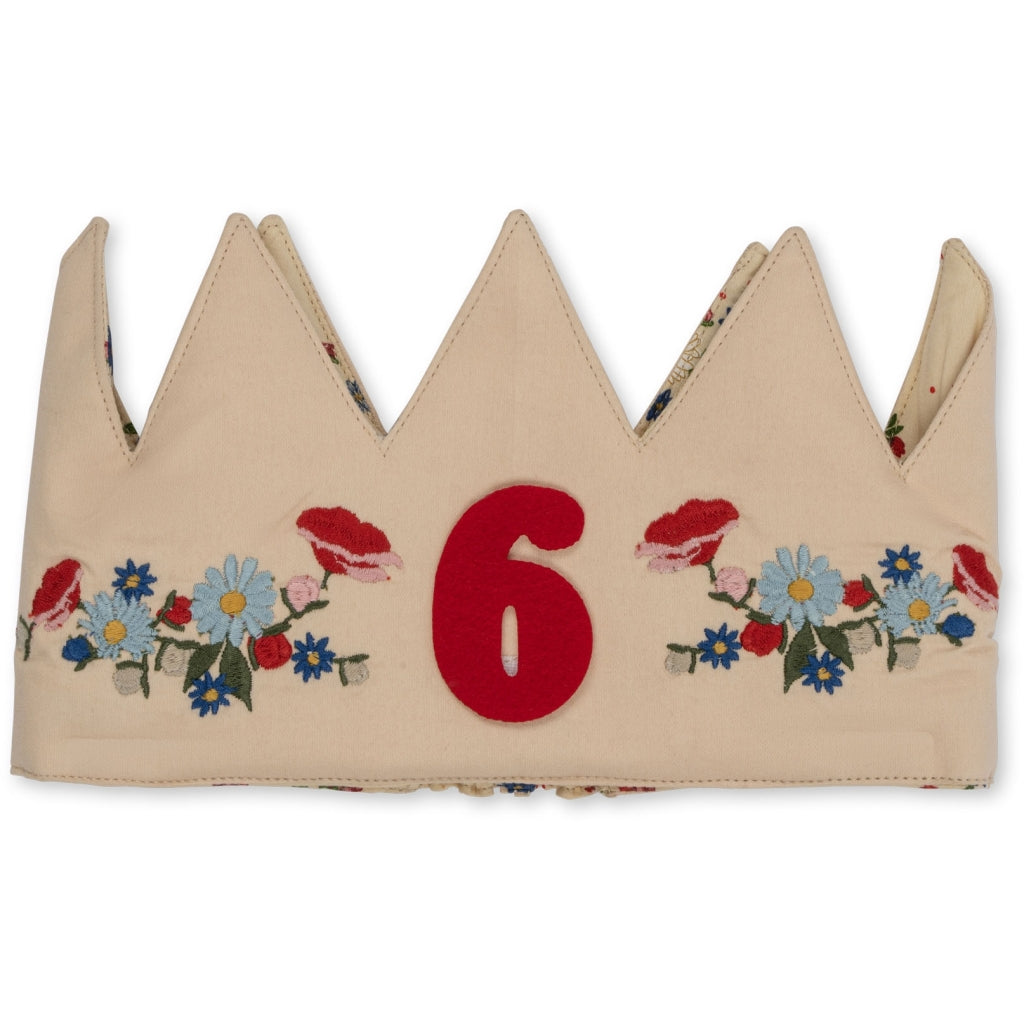 Couronne d'anniversaire Konges Sløjd - Fleur - Coton - Réutilisable