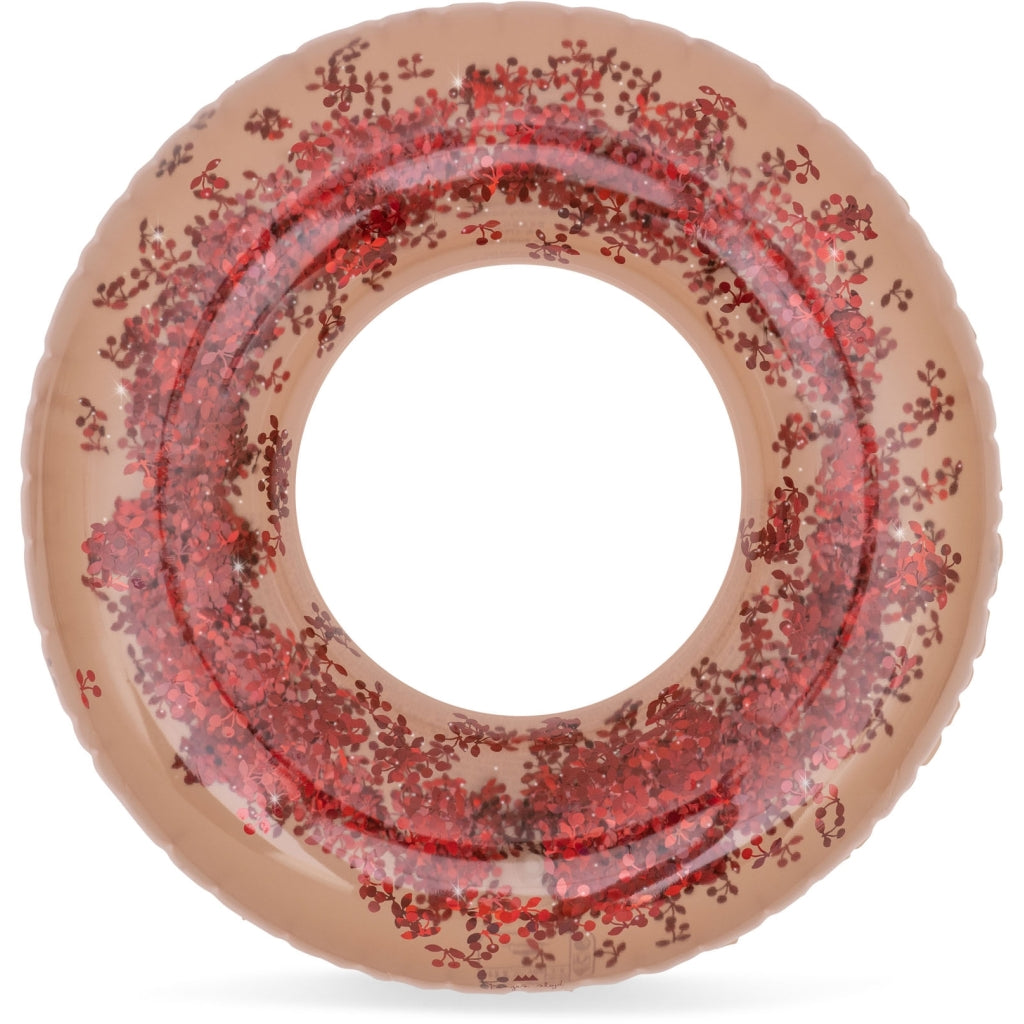 Bouée Konges Sløjd - Blush Transparent - Natation - PVC - Dia 100 CM