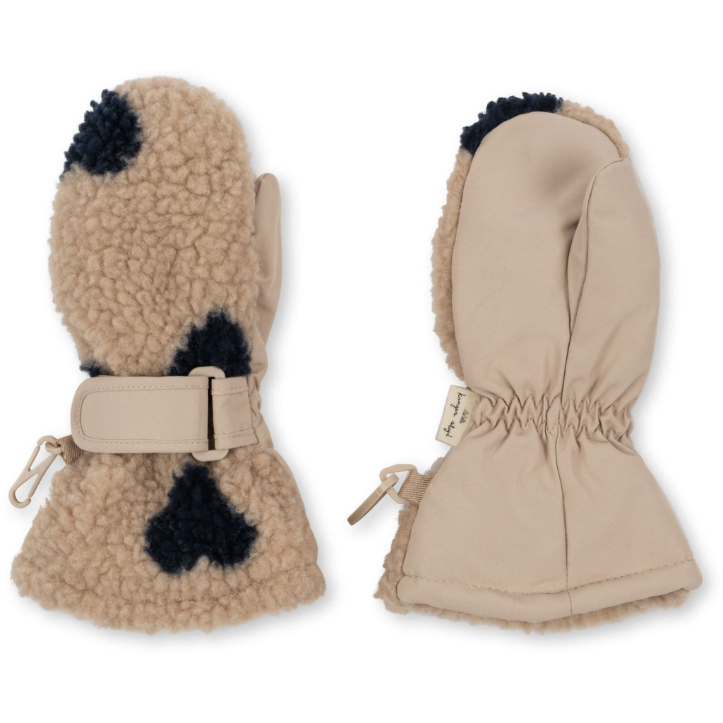 Mitaines Konges Sløjd Jody Teddy - Coeur éclipse - Moufle - Mitaines enfant