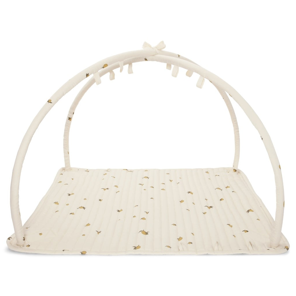 Konges Sløjd Nola activiteiten kleed / baby gym - Speelkleed - Lemon - Afneembare boog