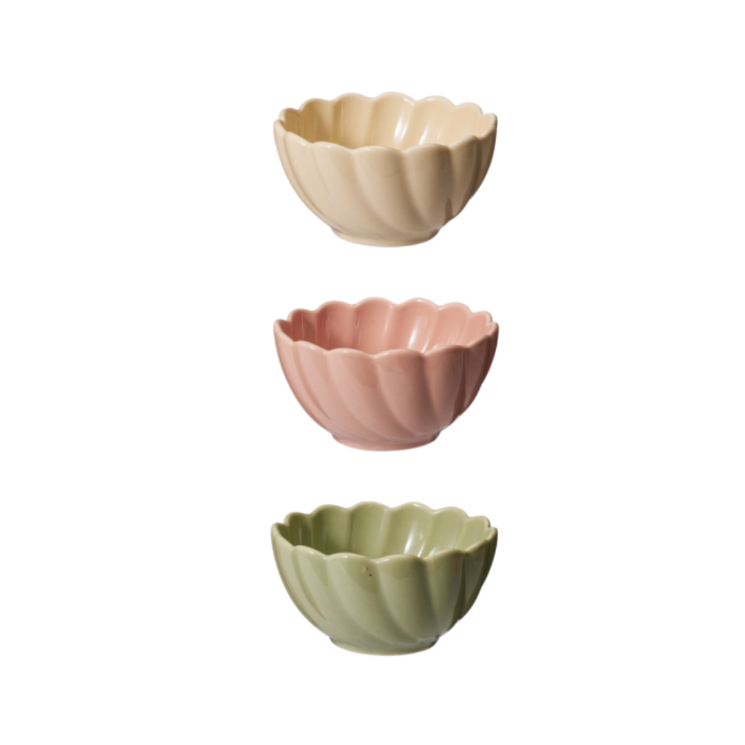 Home & Styling Kommen - Ø10x5cm - 350ml - Set van 3 stuks - Multi