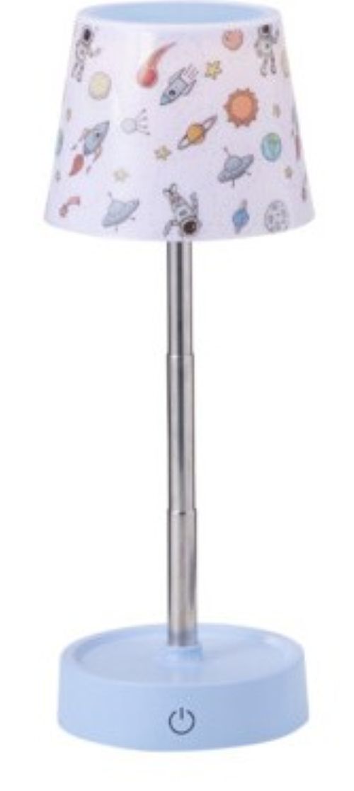 Home&amp;Styling Lampe de table - Avec abat-jour - Lampe pour enfants - Gris