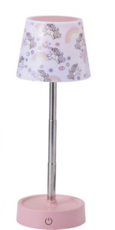 Home&amp;Styling Lampe de table - Avec abat-jour - Lampe pour enfants - Gris