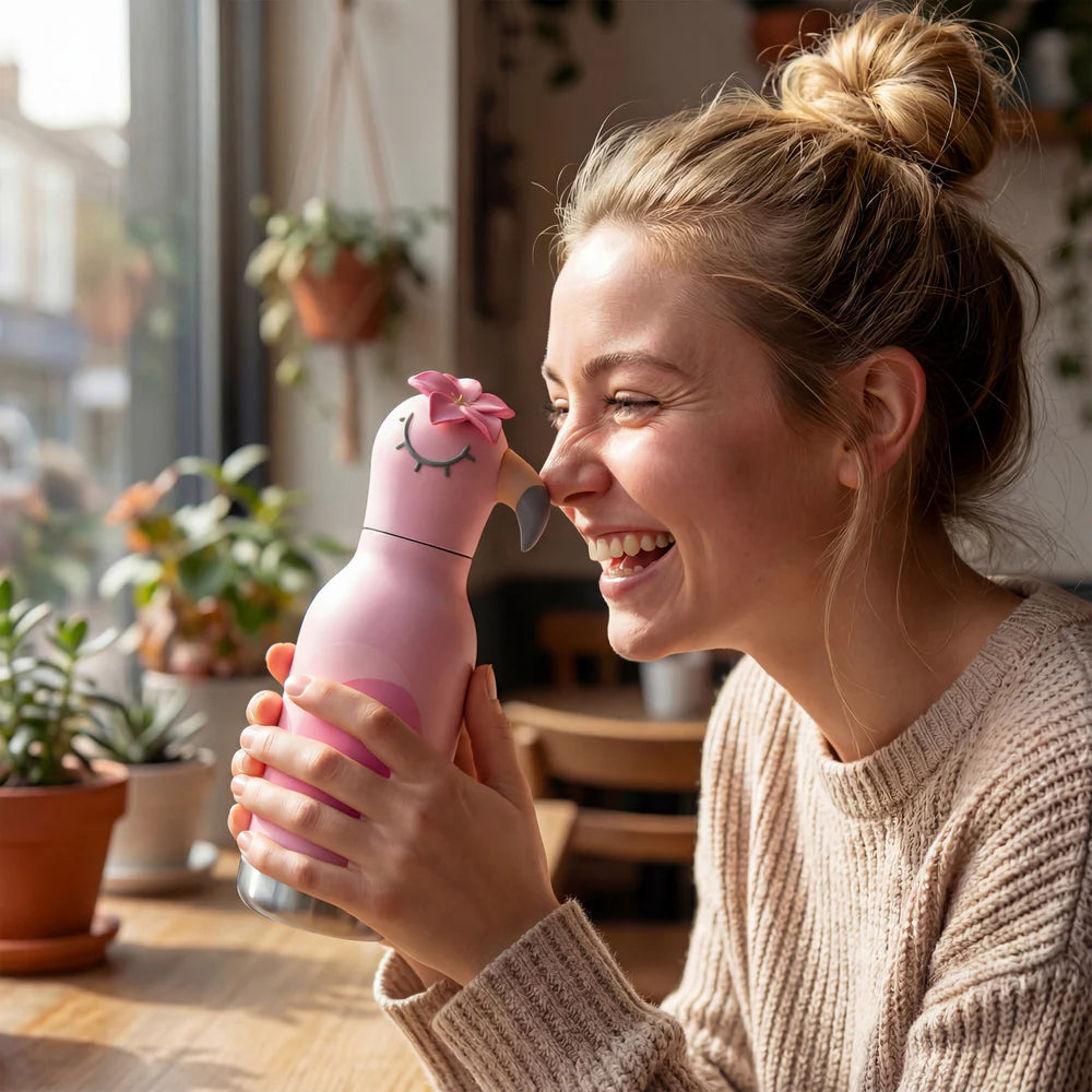 Asobu Thermo Drink Bottle Besties Panda - 460 ml - noir / blanc