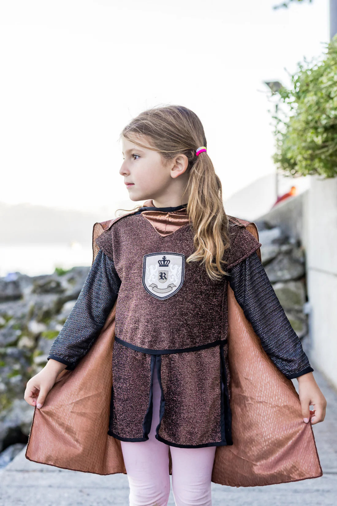 Great Pretenders Verkleedkledij Brilliant Copper Knight - Cape - 7/8 jaar