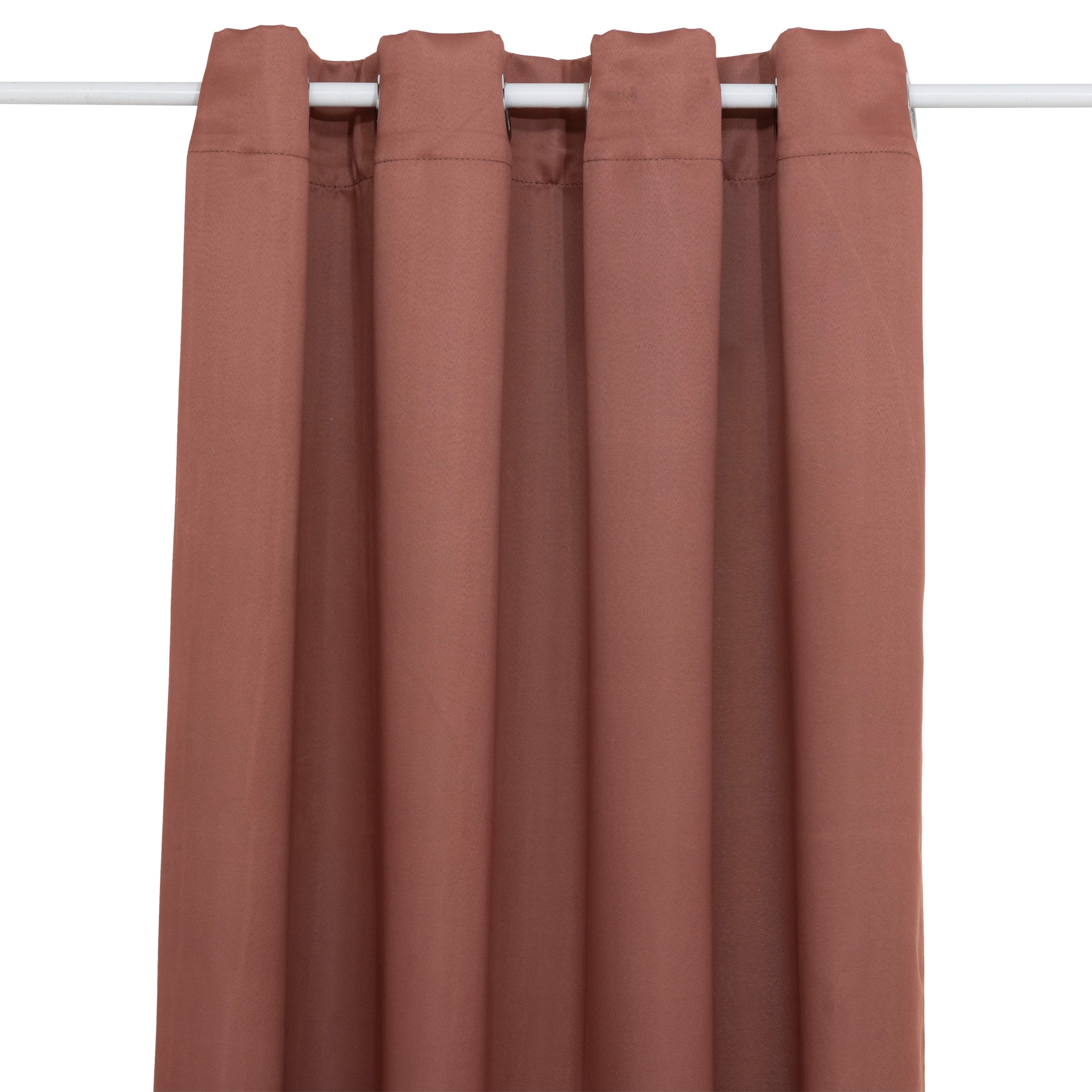 Atmosphera Verduisteringsgordijn 135x240cm - Gordijnen kant en klaar met haakjes ringen - Terracotta