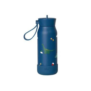 Citron Thermo Drinkfles - 250ml - Ø6xH17cm - Blue Dino