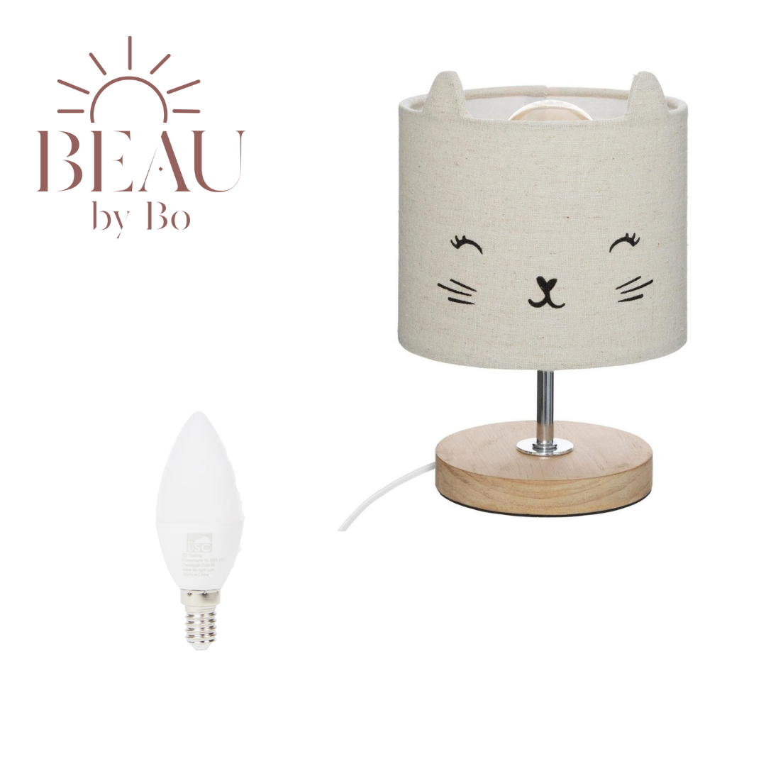 BEAU by Bo Night lamp cat with 3 LED lamps E14