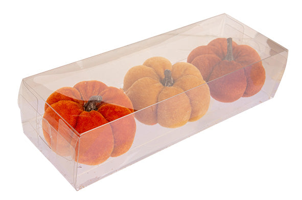 Cosy & Trendy Kerst Decoratie Pompen - Set van 3 stuks - Oranje