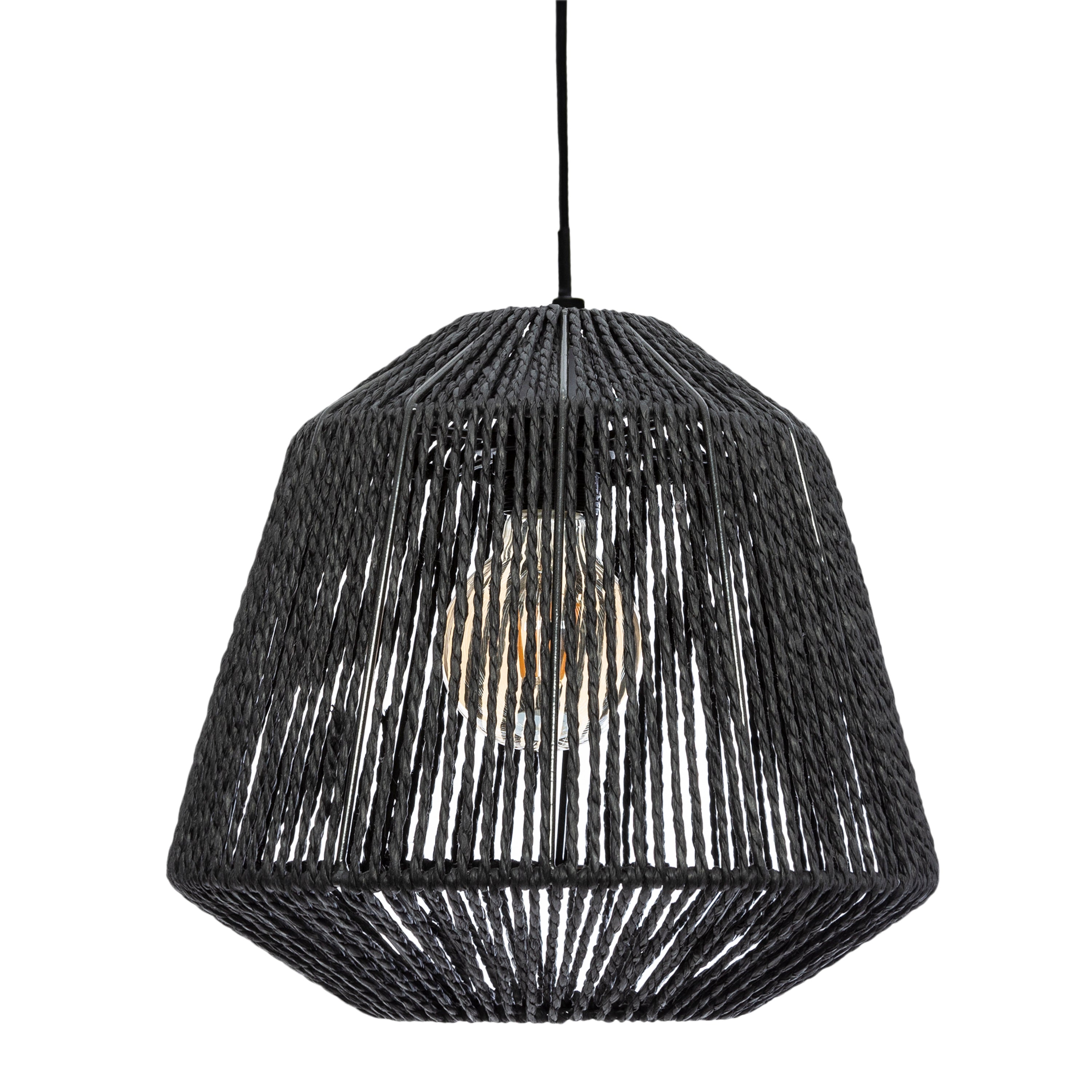 Atmosphera Hanglamp Touw 30 x 26 - Zwart