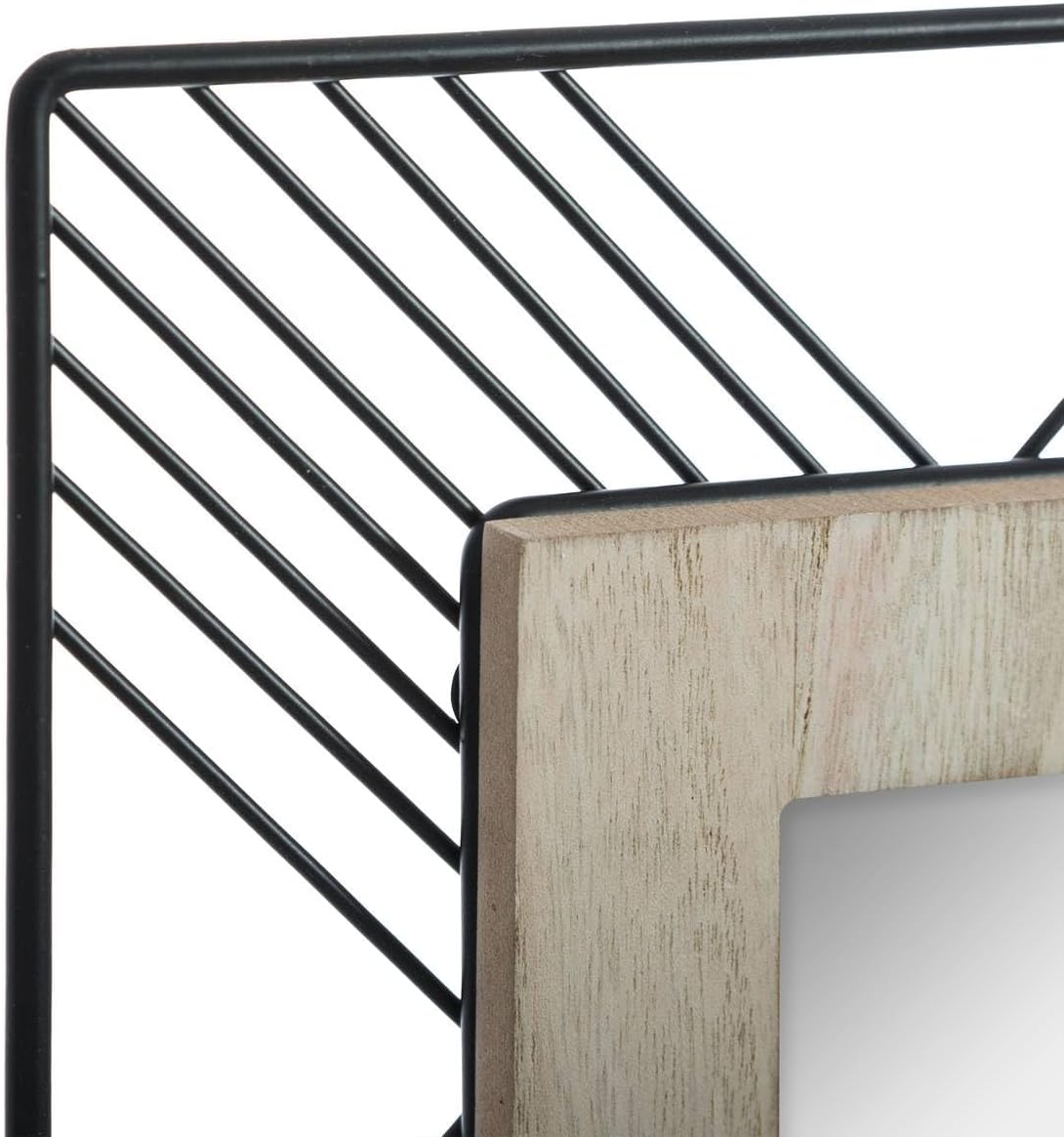 Atmosphera Kids Joe spiegel vierkant met hout 45x45cm