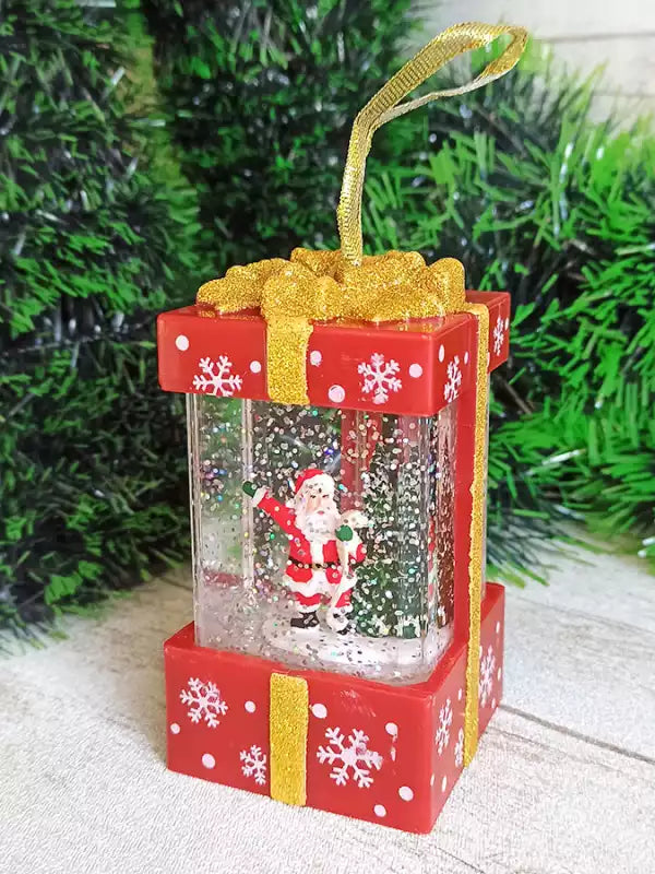 Féréric Lights and Christmas Christmas Village - Christmas House with Lighting - Works on Batteries - Red