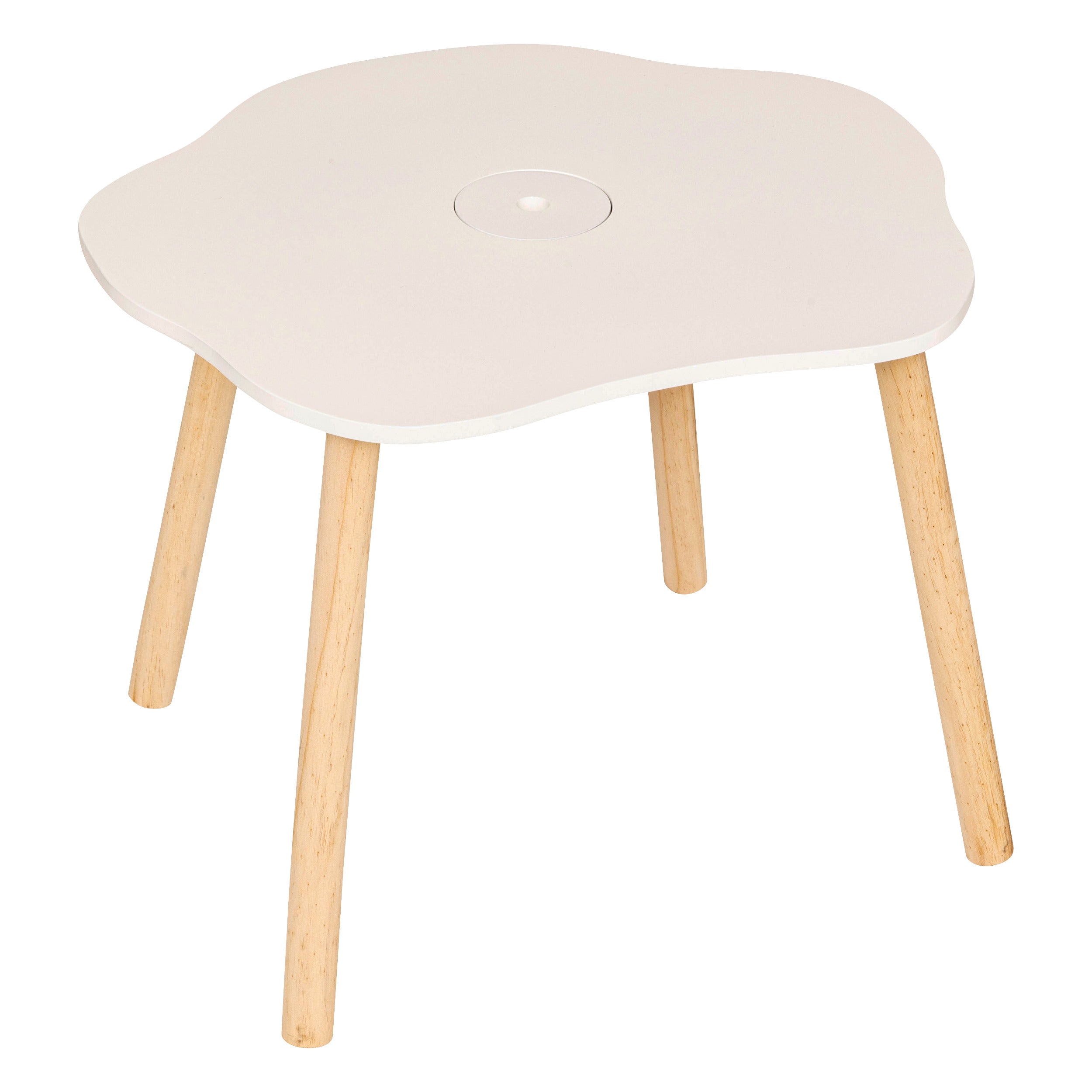 Atmosphera Kids Tekentafel/Kindertafel Bloem 55x48xH43cm - Wit