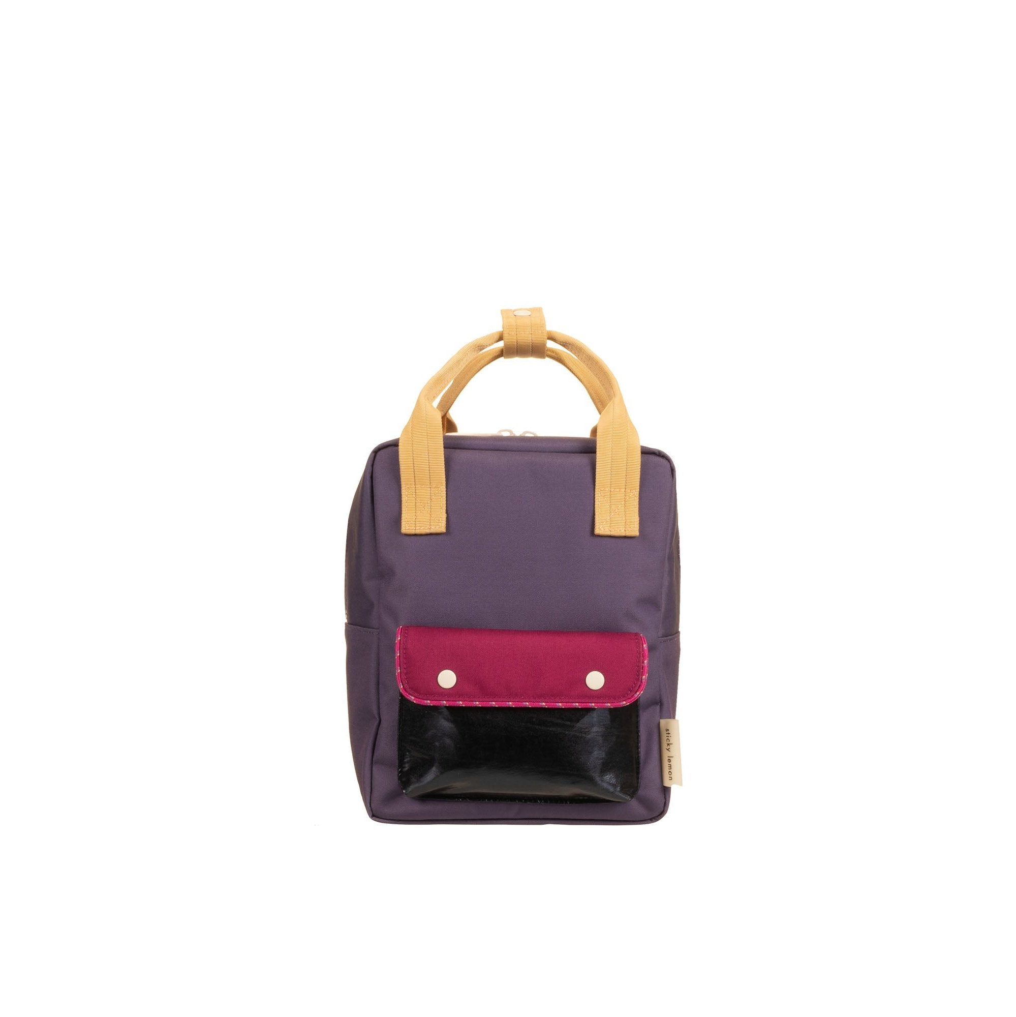 Klebriger Zitronen -Rucksack/Büchertasche kleiner zusammen | Sonderausgabe