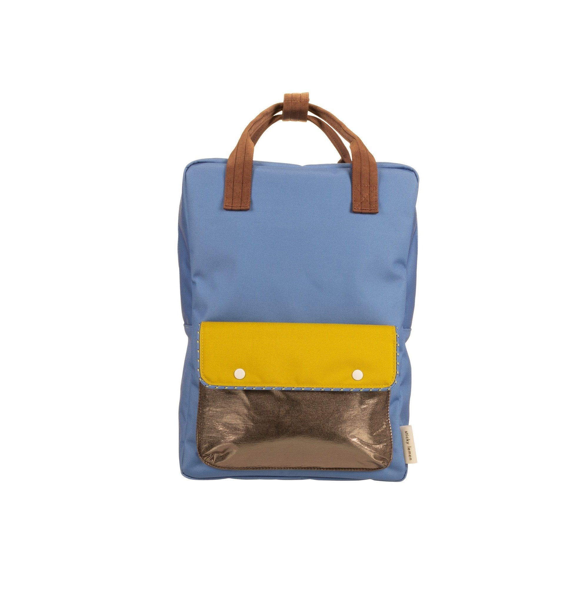 Klebriger Zitronen -Rucksack/Büchertasche kleiner zusammen | Sonderausgabe