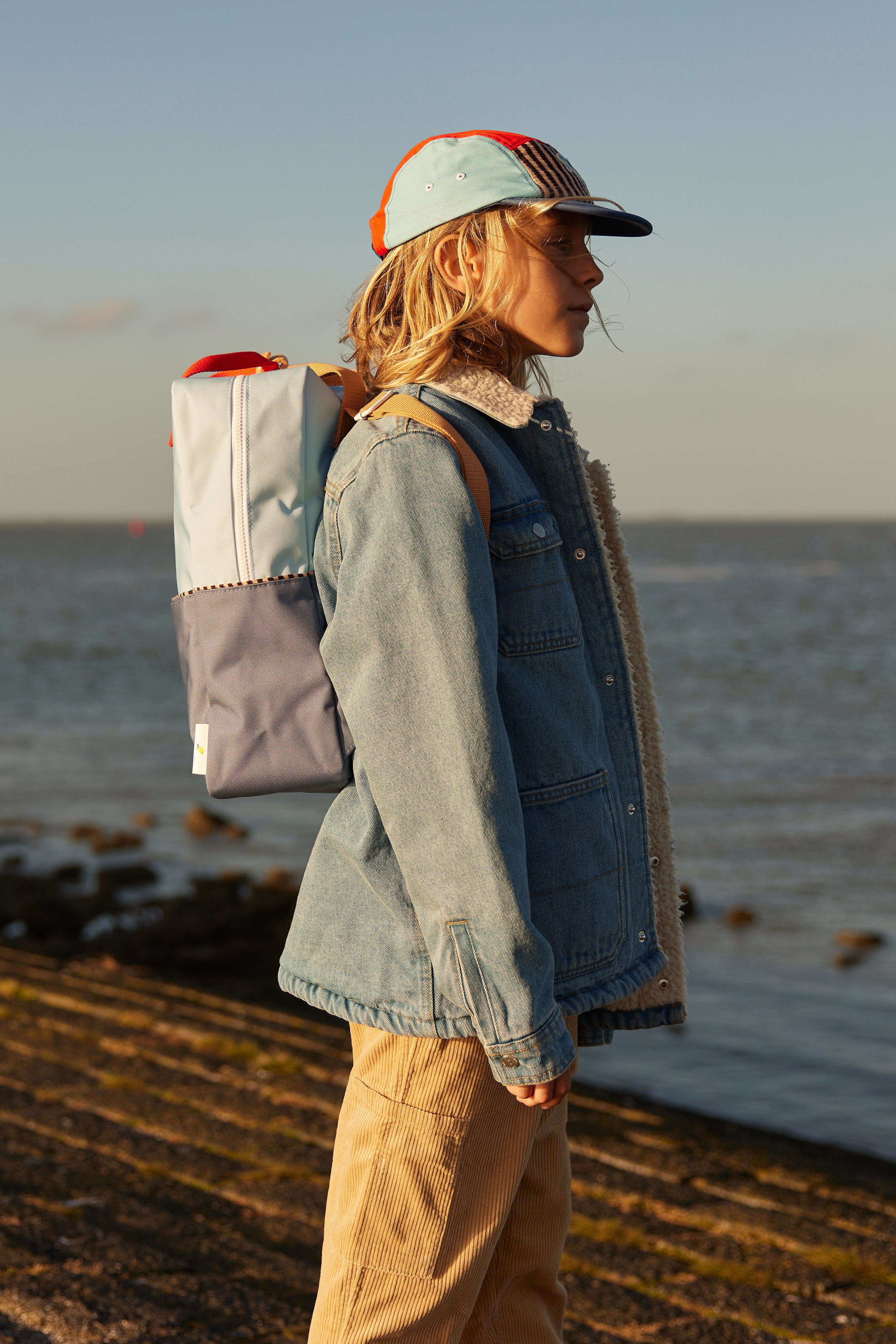 Klebriger Zitronen -Rucksack/Büchertasche kleiner zusammen | Sonderausgabe