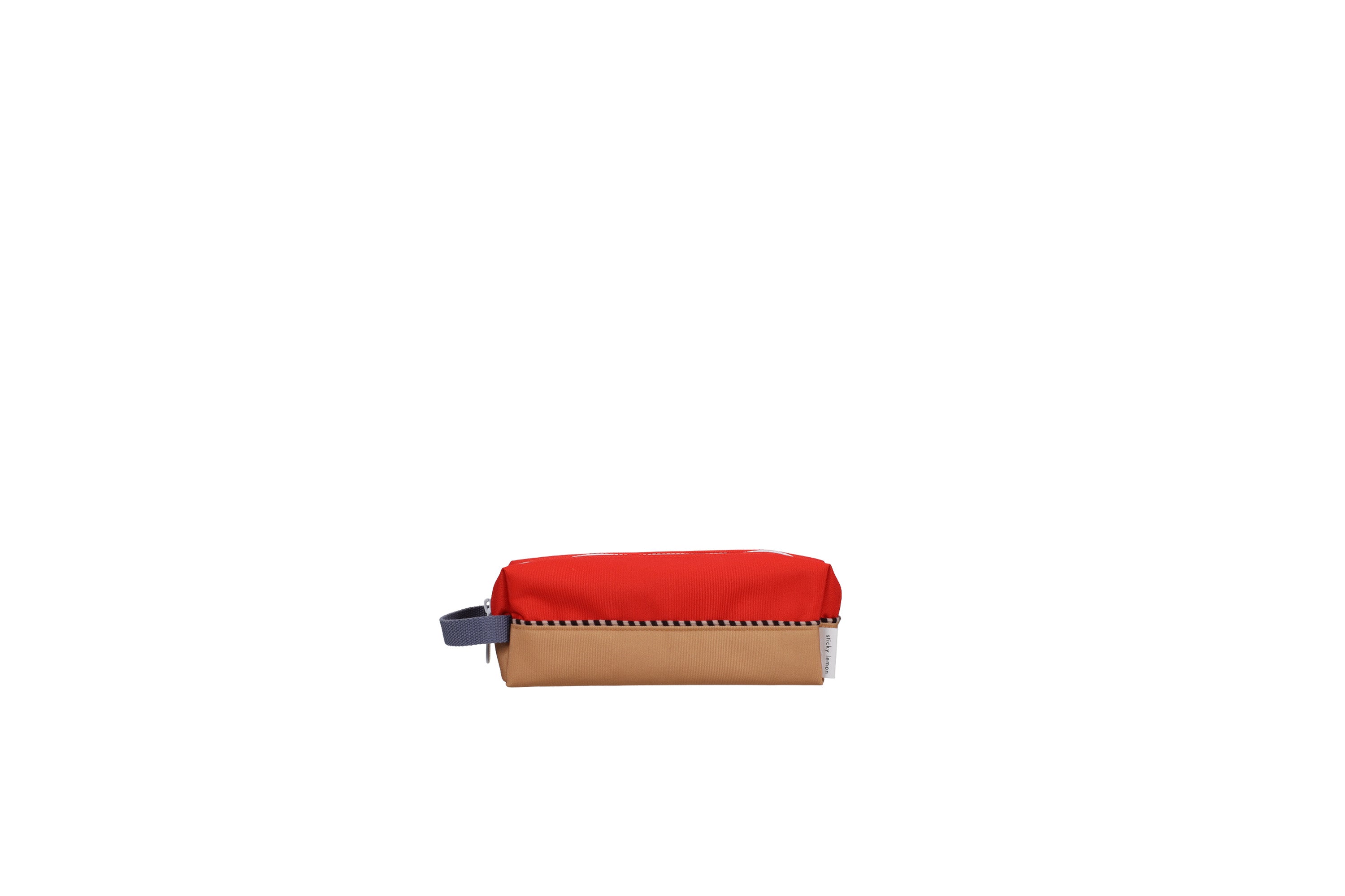 Sticky Lemon Pencil Case/Pennenzak Wonders | Colourblocking | Red Hat + Jane Beige
