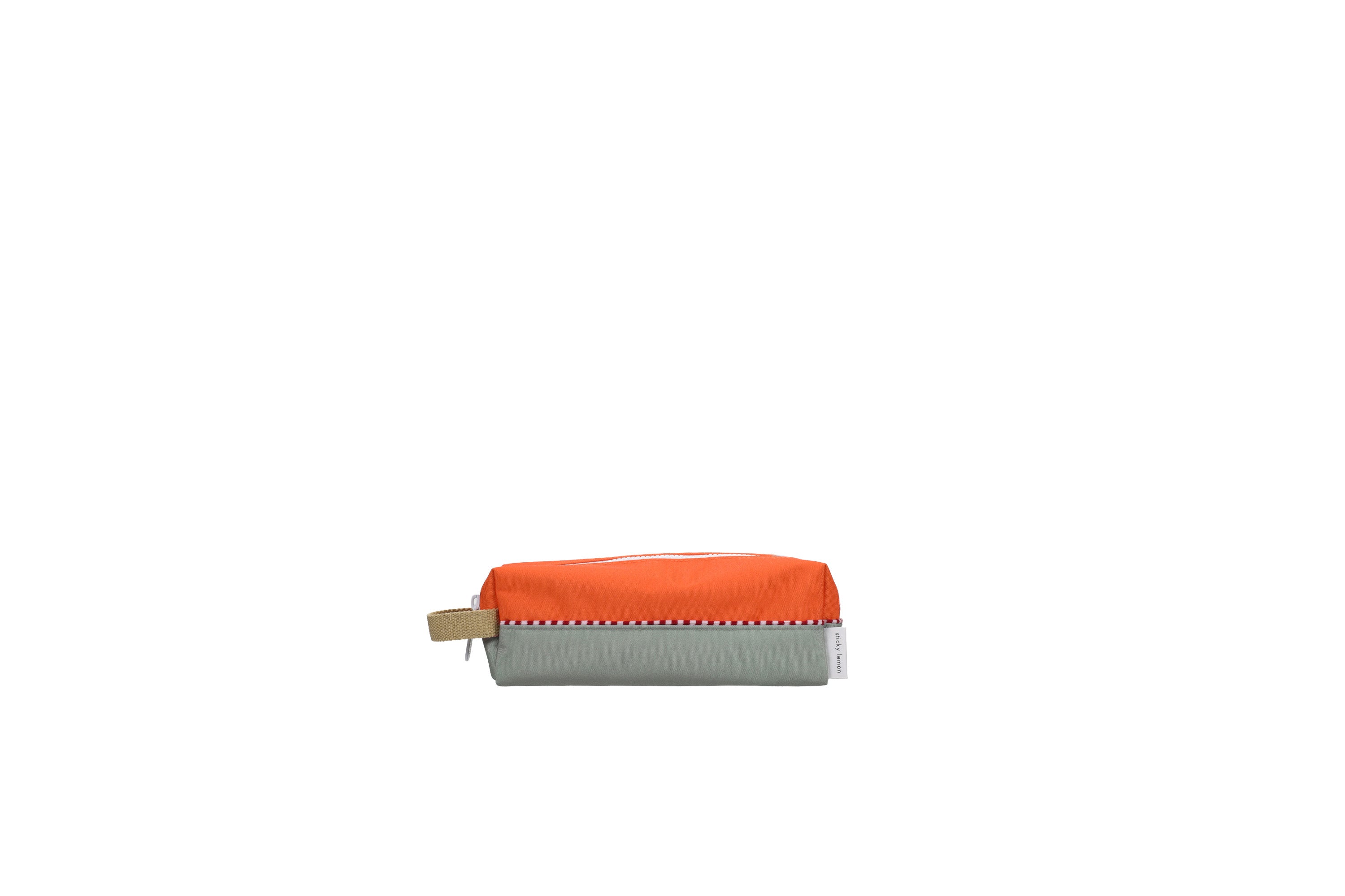 Sticky Lemon Pencil Case/Pennenzak Wonders | Colourblocking | Lifebuoy Orange + Shark Grey