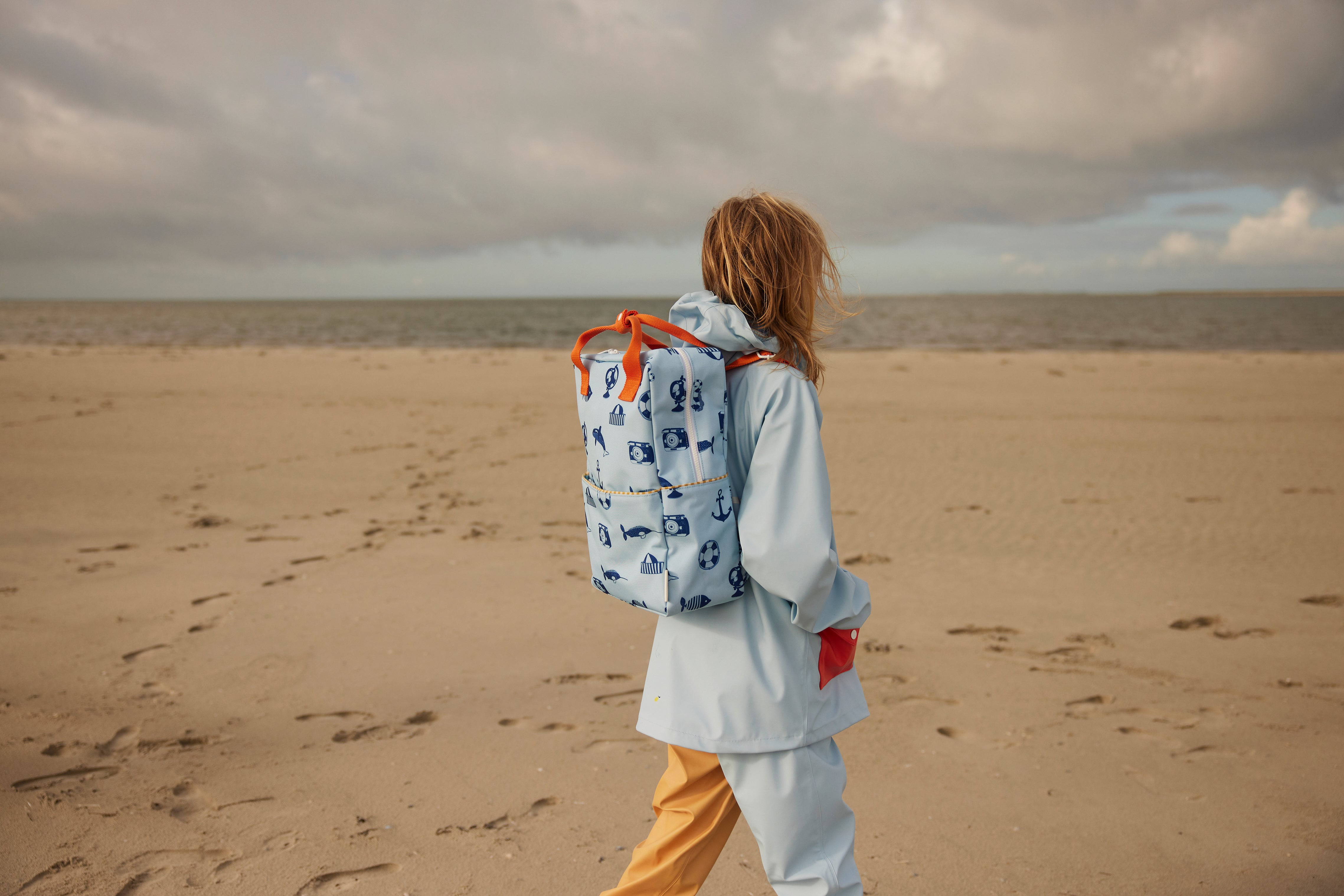 Klebriger Zitronen -Rucksack/Büchertasche kleiner zusammen | Sonderausgabe