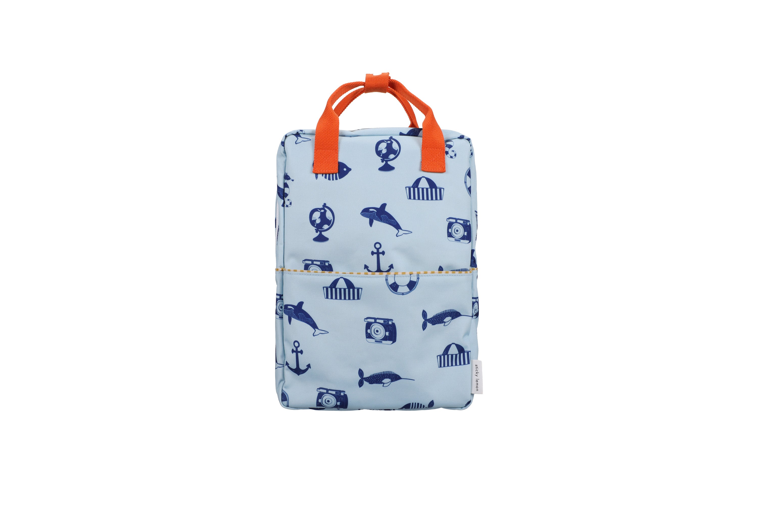 Klebriger Zitronen -Rucksack/Büchertasche kleiner zusammen | Sonderausgabe