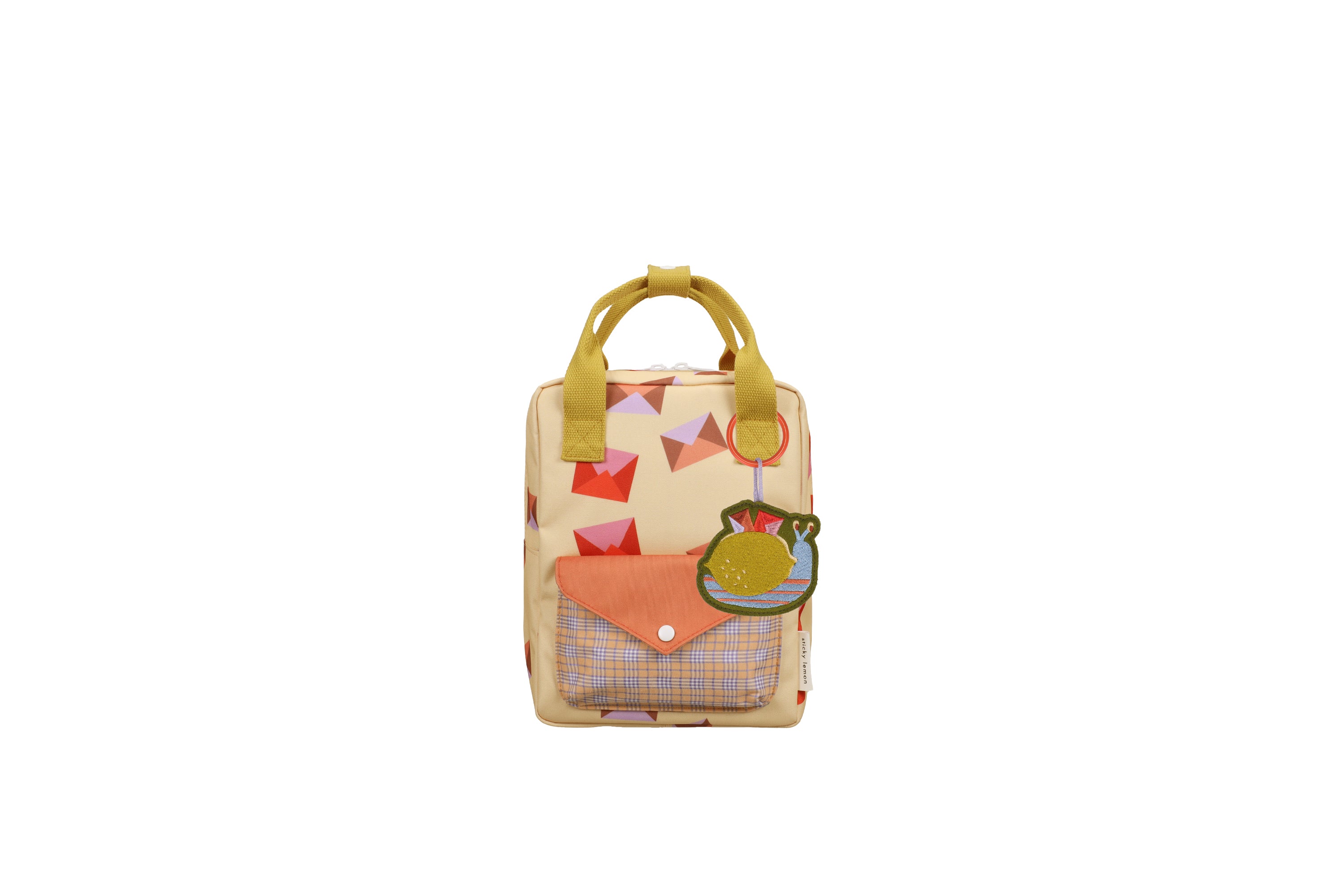 Klebriger Zitronen -Rucksack/Büchertasche kleiner zusammen | Sonderausgabe