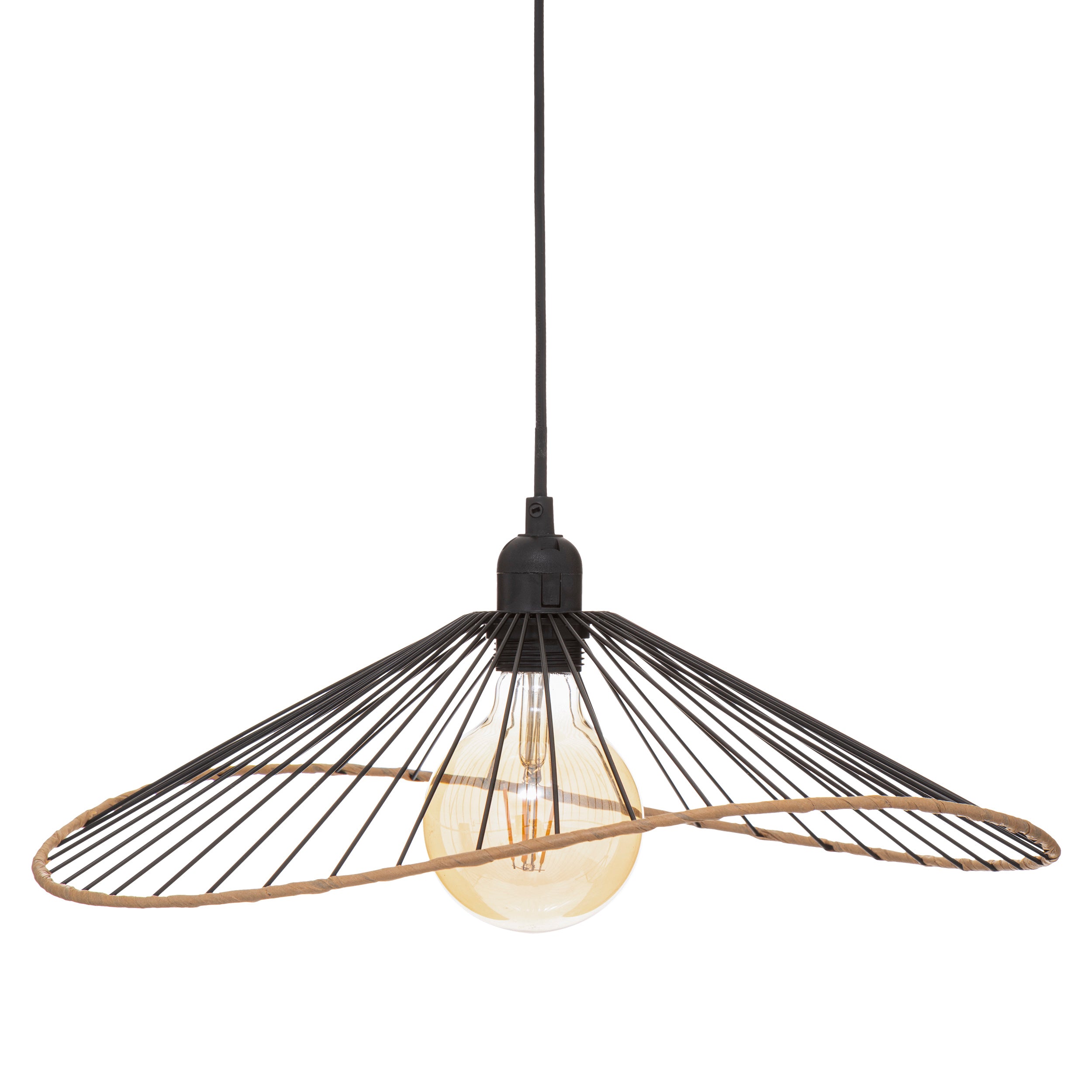 Atmosphera Hanglamp ALARA - Zwart - Dia 45 cm - Metaal - E27