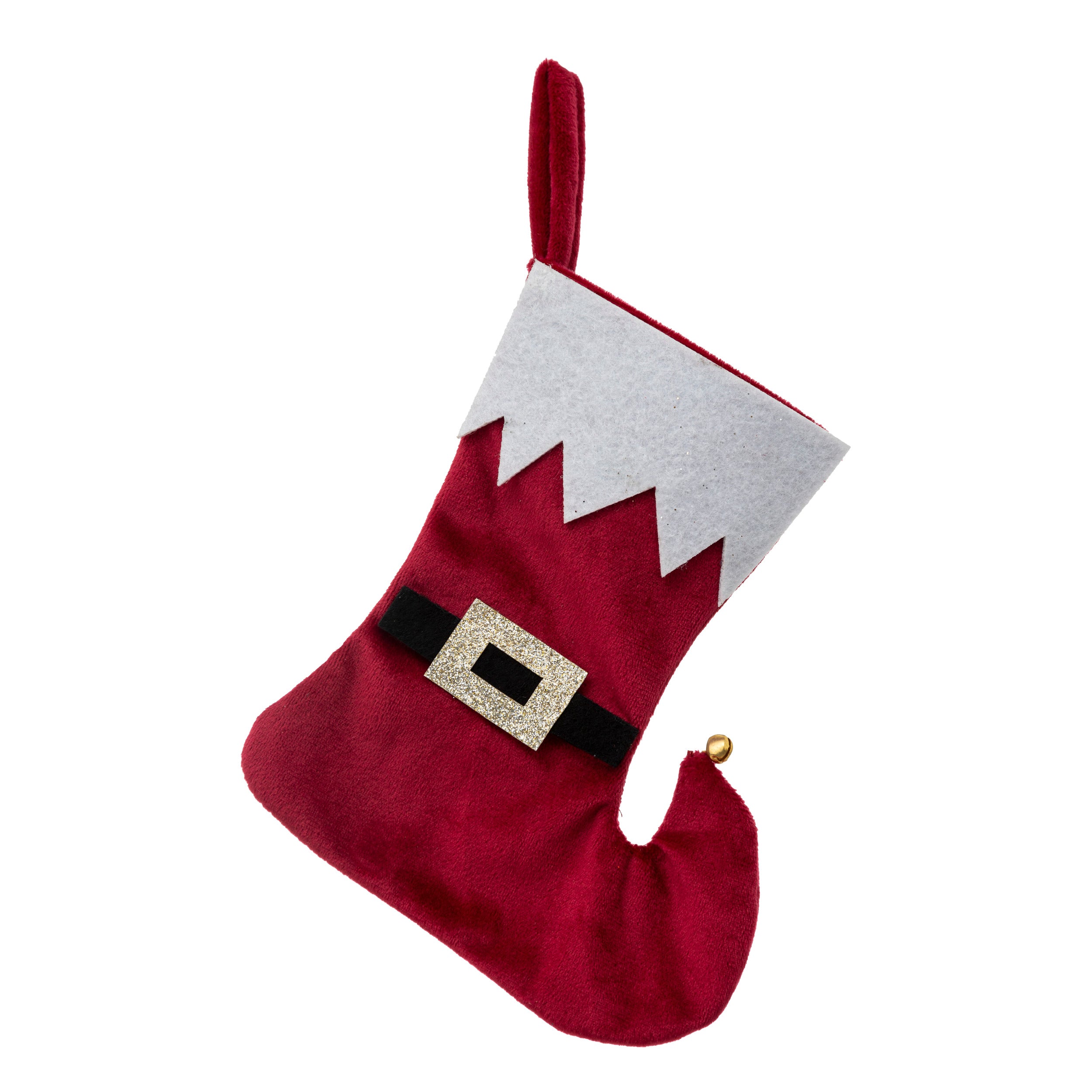 Férérics et chaussette de Noël de Noël - 14x16cm - rouge