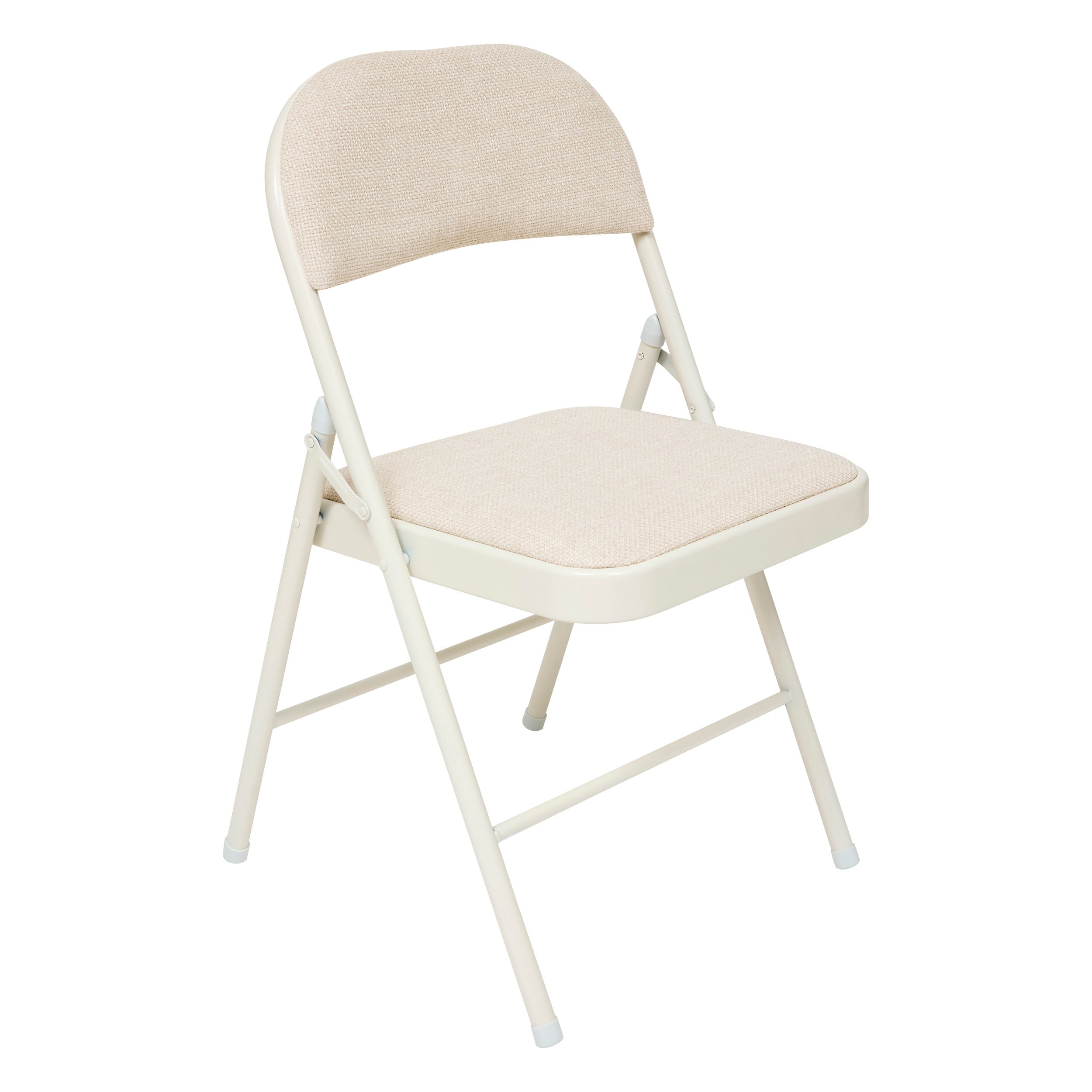 5Five Chaise pliante en cuir artificiel 40x47x86cm - Beige