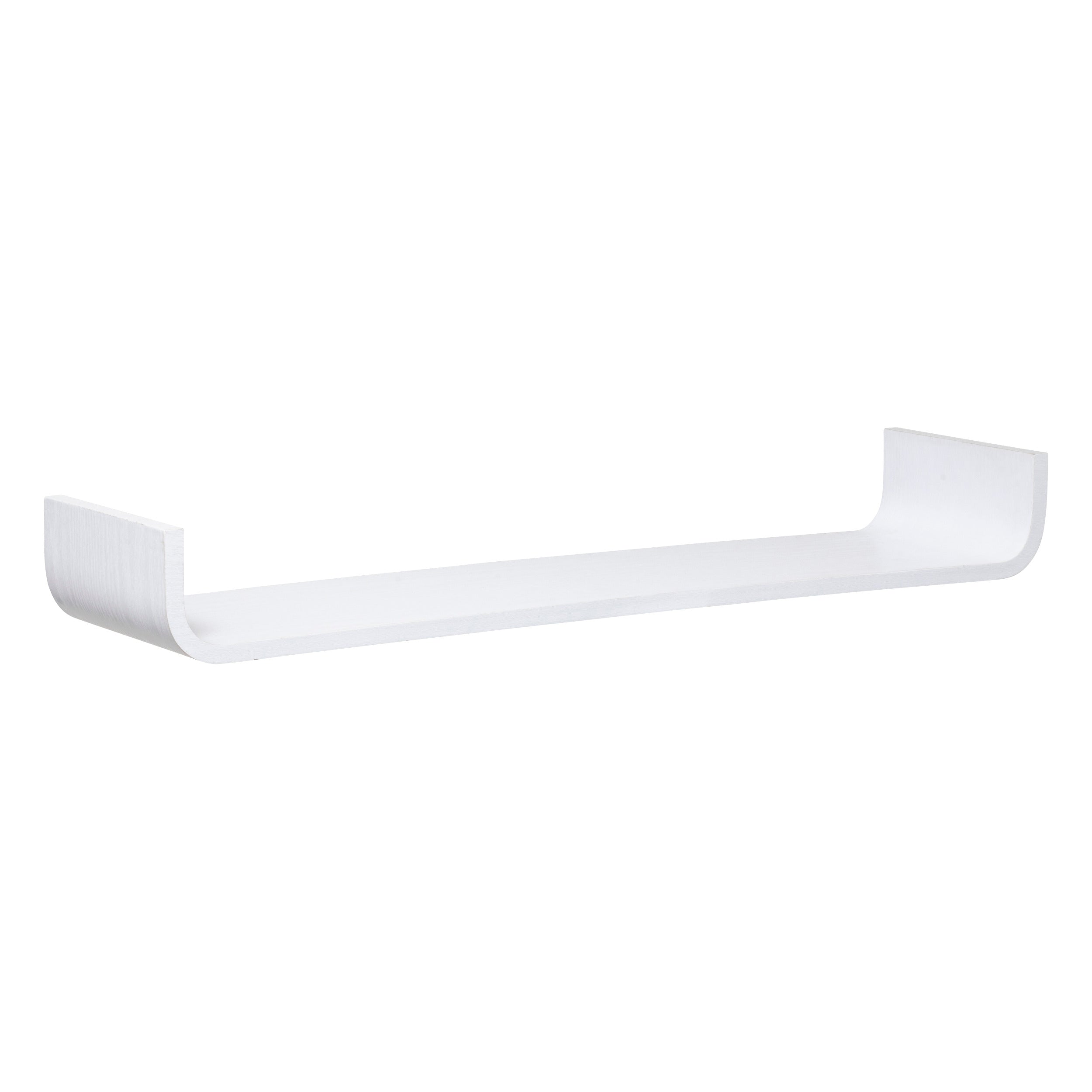 5Five Fixy Gebogen Wandplank - 80x20x10cm - Wit