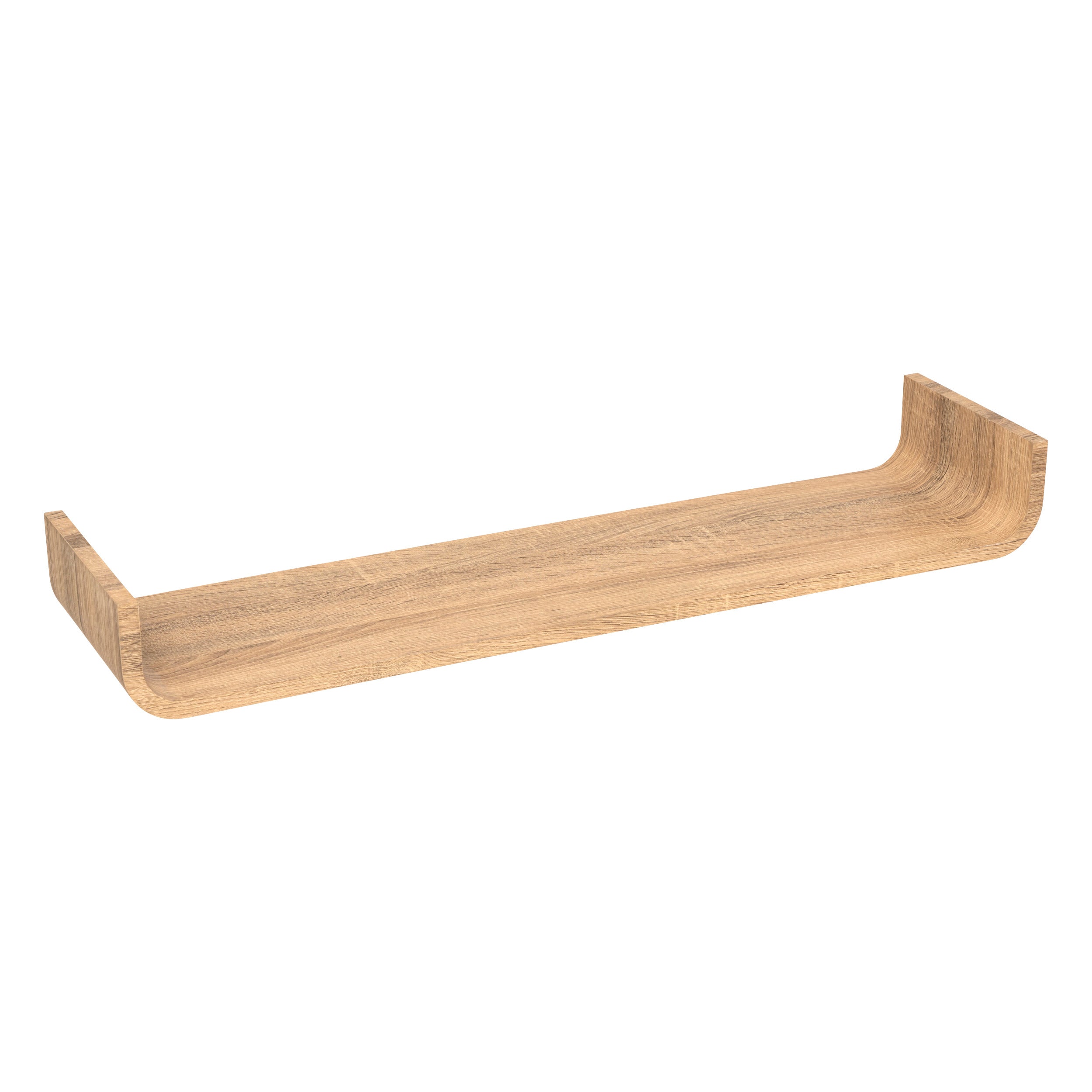 5Five Fixy Gebogen Wandplank - 80x20x10cm - Beige