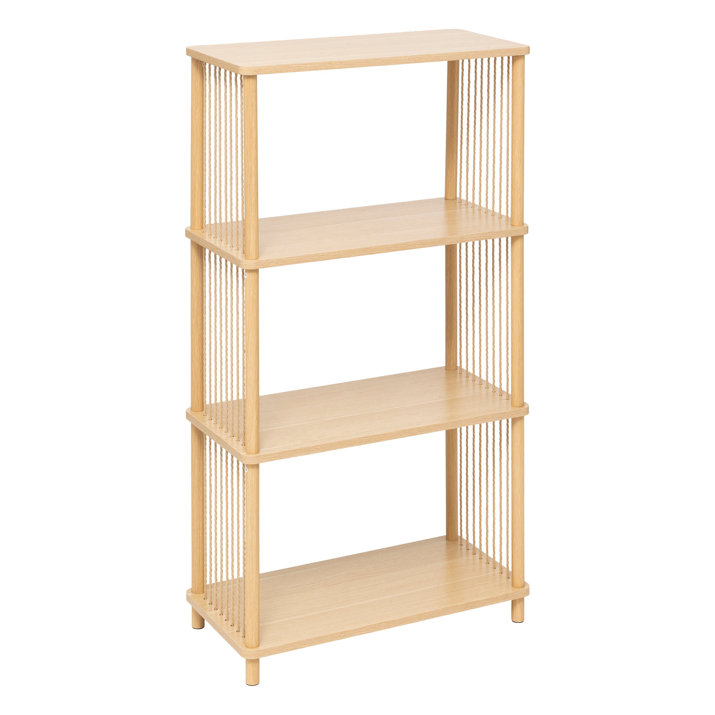 5Five Kord Boekenrek 4 niveau's - 60x30x110cm - Beige