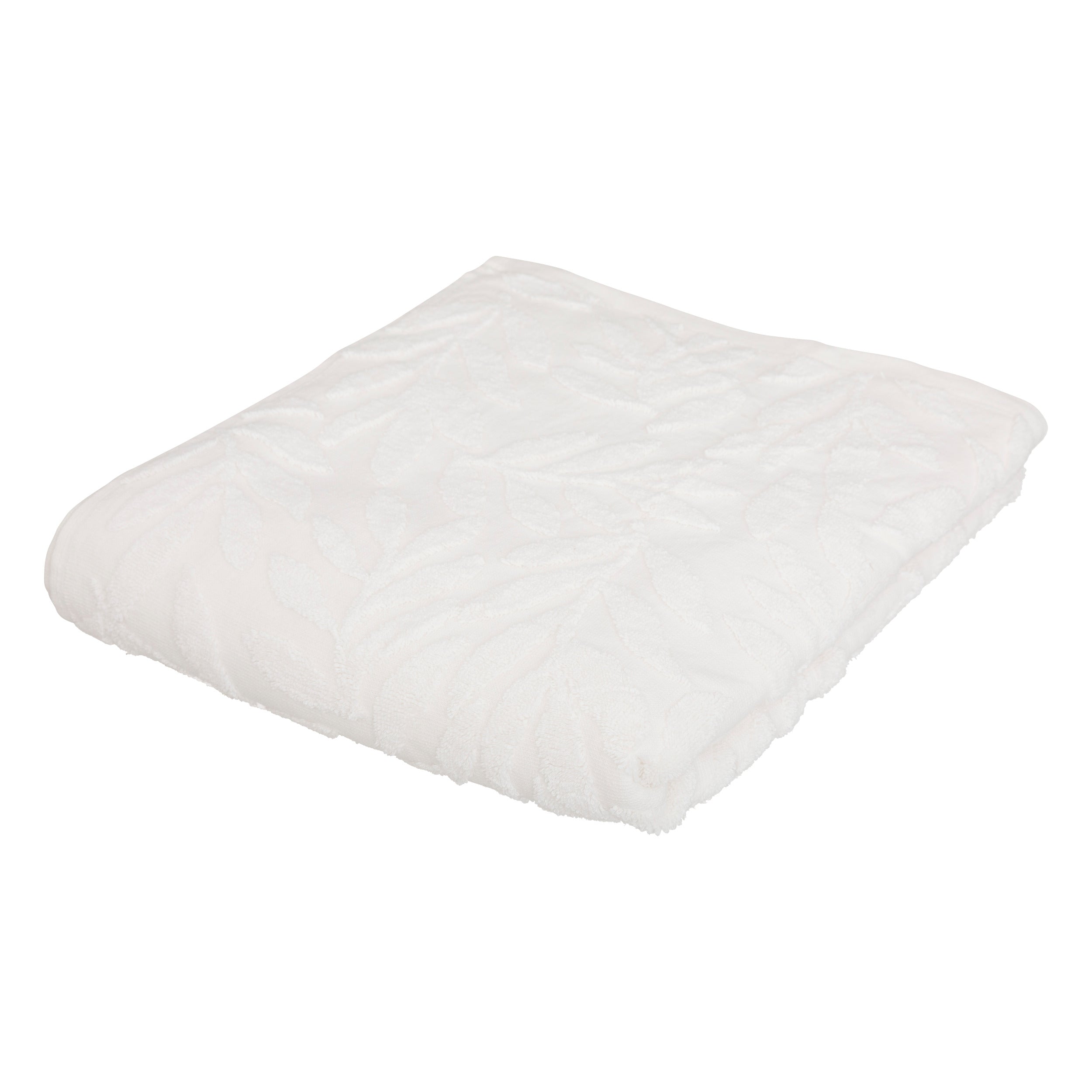 Atmopshera Serviette de bain / Serviette Cisel - Coton - Blanc - 100 x 150 cm