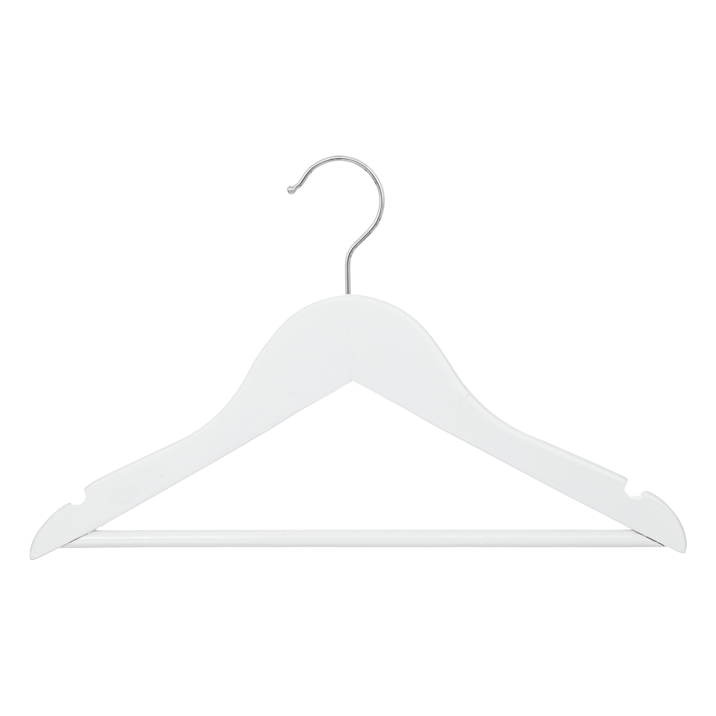 Atmosphera Kids Cintre Enfant - Cintre - Blanc - 12 pièces - Bois