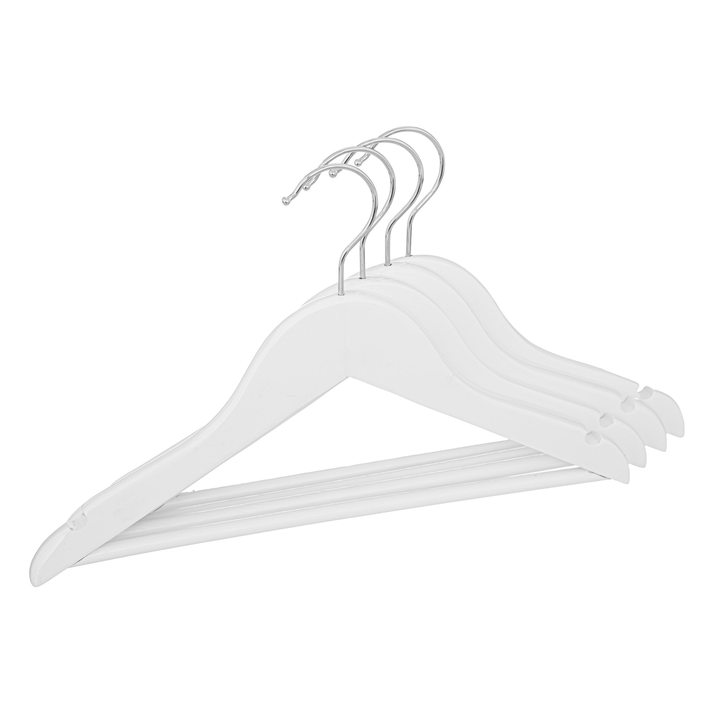 Atmosphera Kids Cintre Enfant - Cintre - Blanc - 12 pièces - Bois