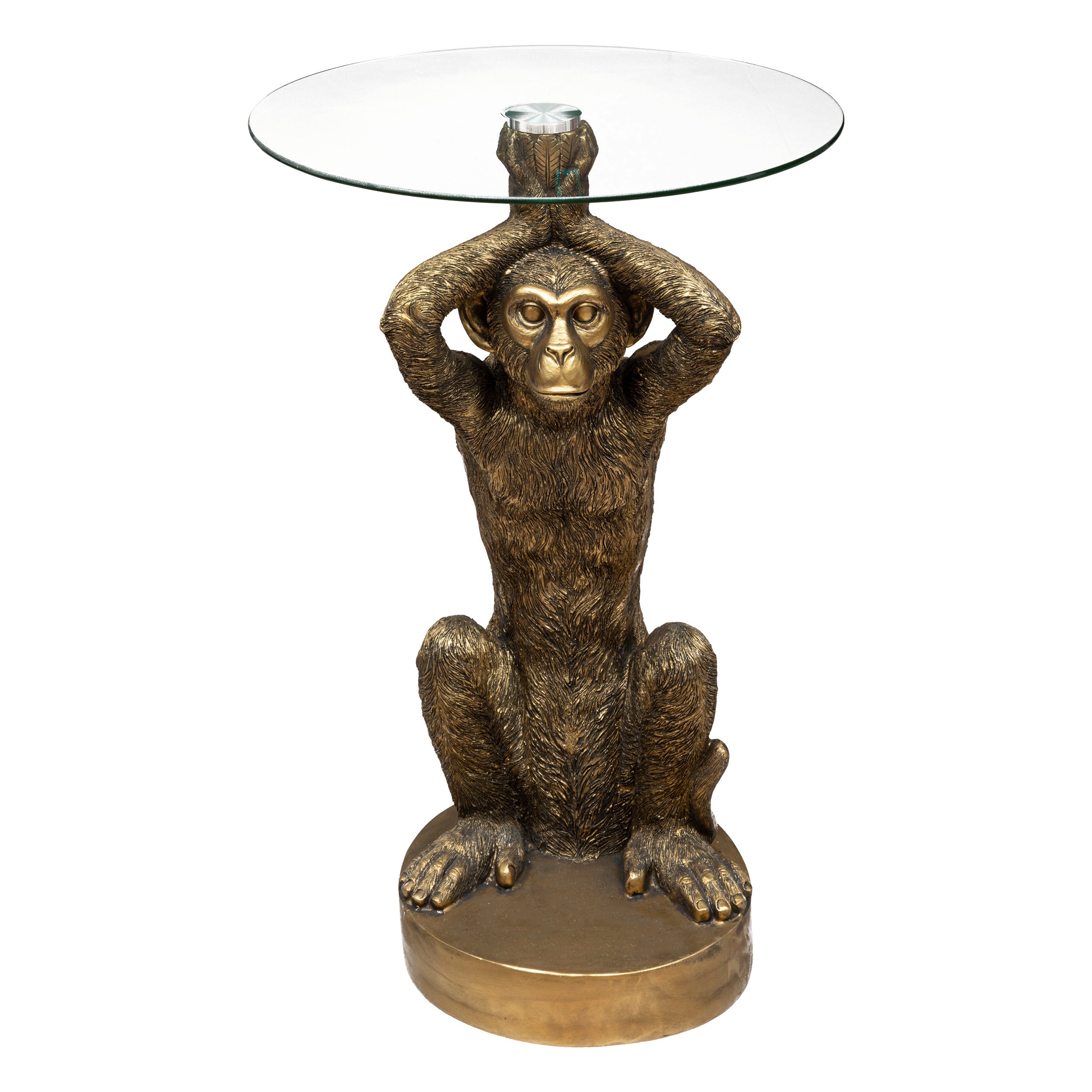Atmosphera Monkey salontafel - Ø40xH52cm - Goud