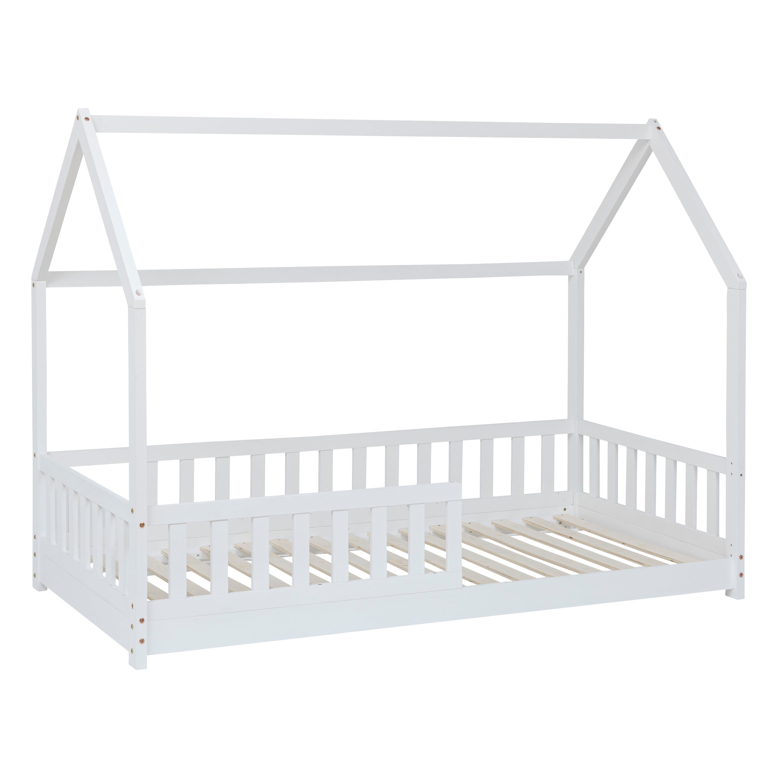 Atmosphera Kids Cot Hut - 90x190cm - lit - lit de tente avec fond - avec bord protecteur - blanc