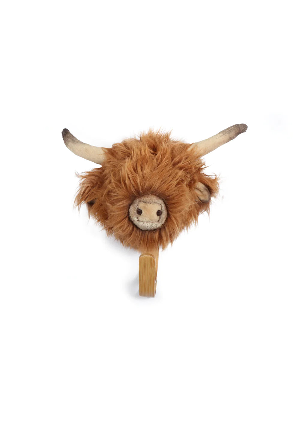 Wild &amp; Soft Wooden animal coat rack - Highland cow
