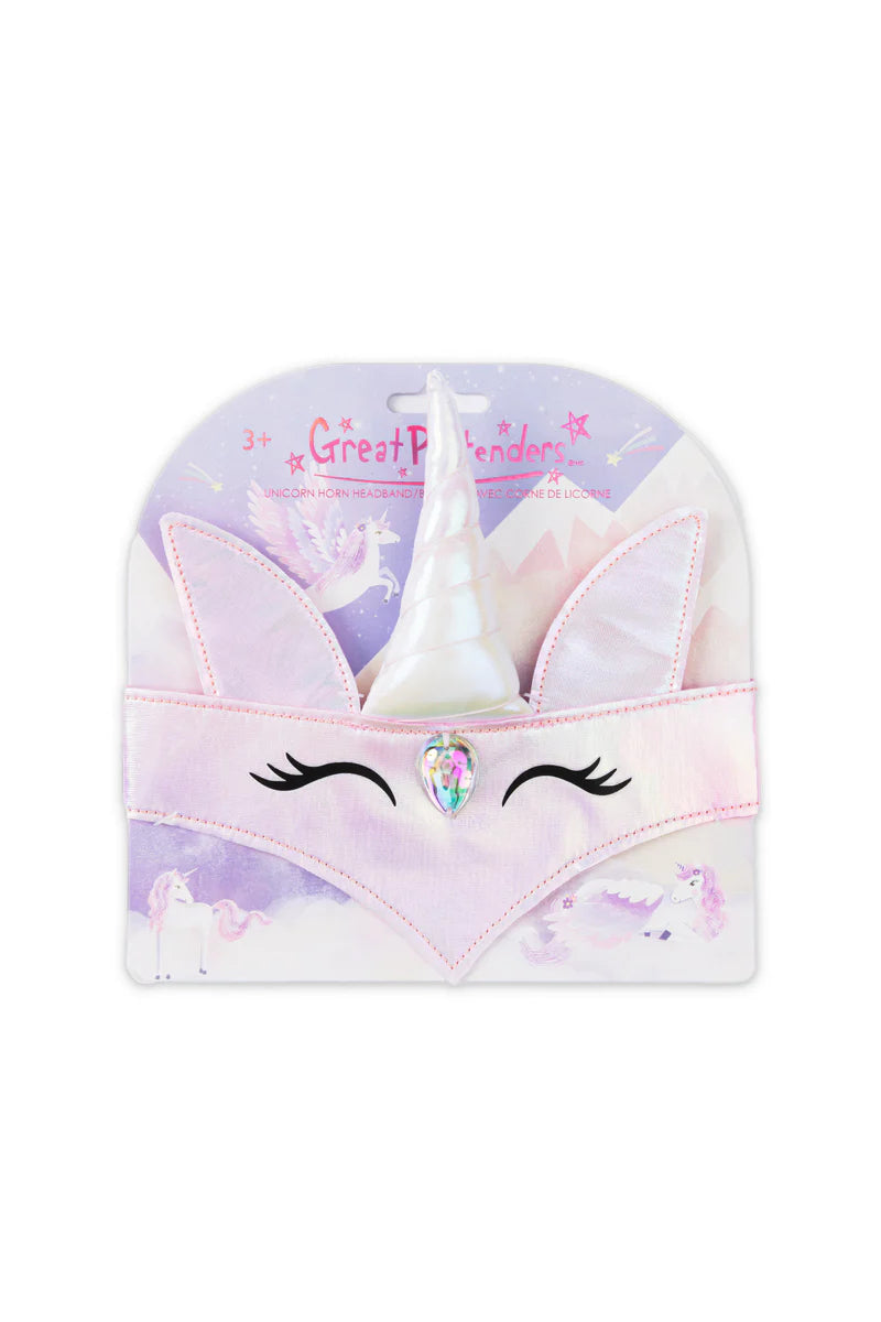 Great Pretenders Verkleedkledij Eenhoorn Hoofdband - Verkleedaccessoire - Roze