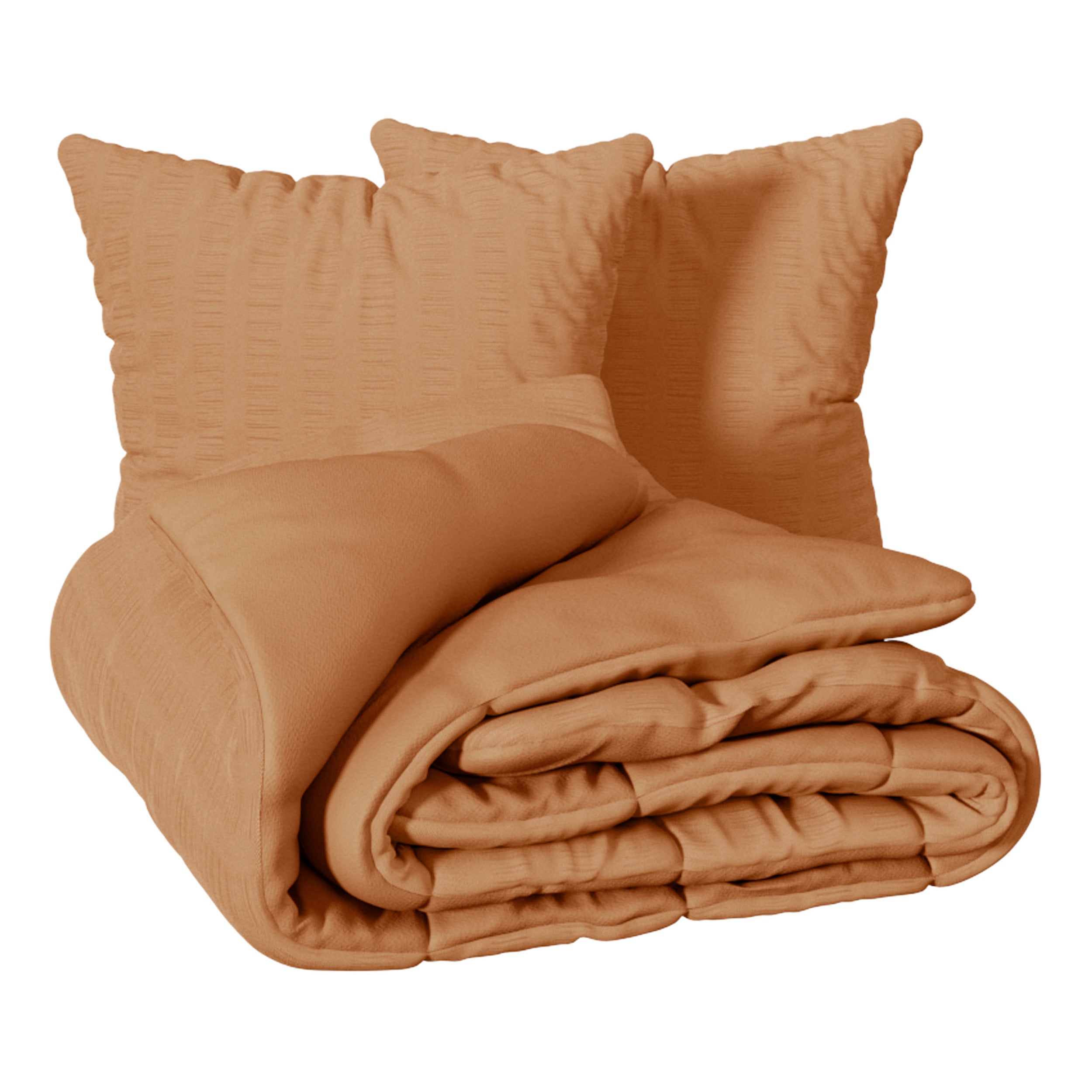 Atmosphera Beddengoed set - Dbo 240x220cm + set kussenslopen - Terracotta