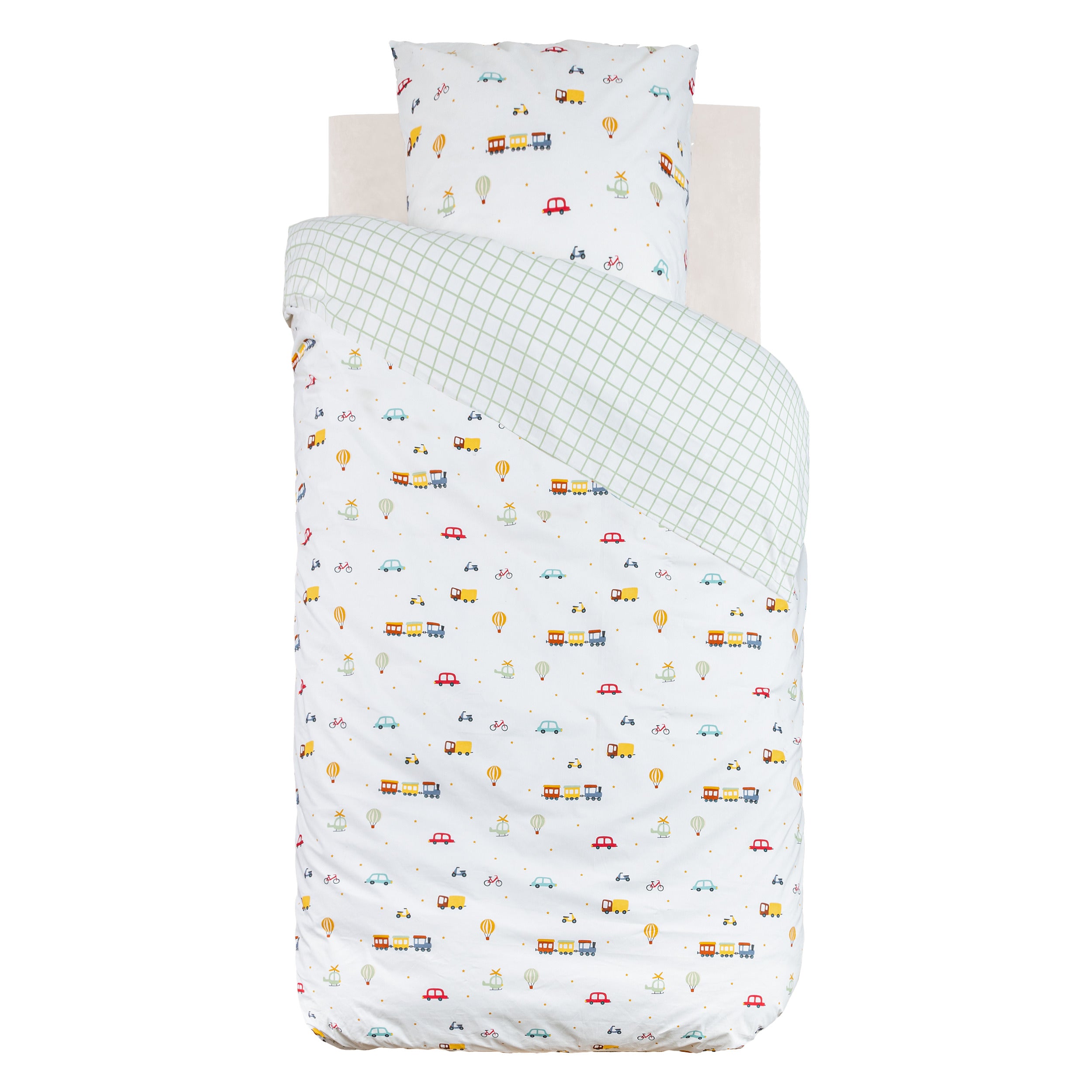 Atmosphera Kids Parure de couette et 1 taie d'oreiller 140x200cm/65x65cm - Sirène