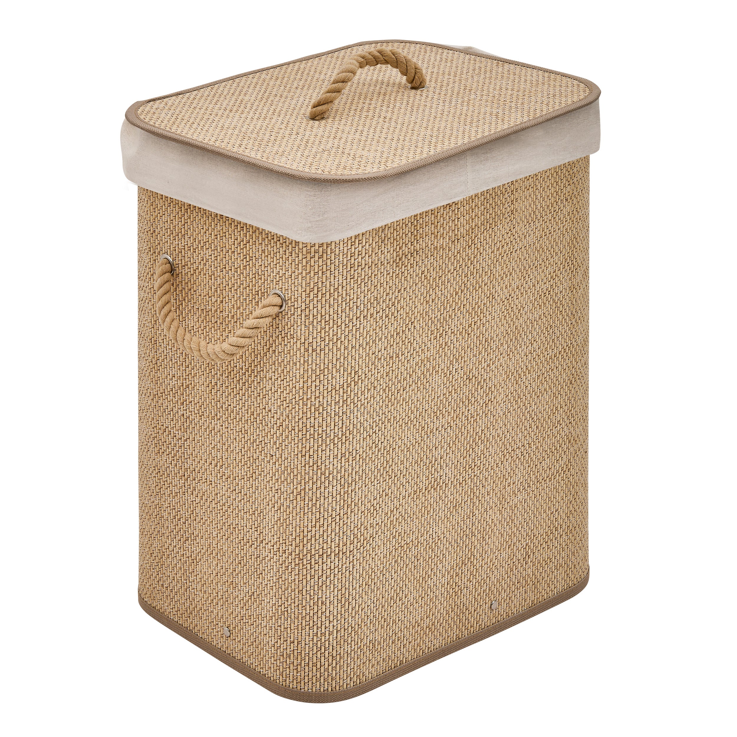 5Five Stemy Bamboe Wasmand - 52x32x63cm - Beige